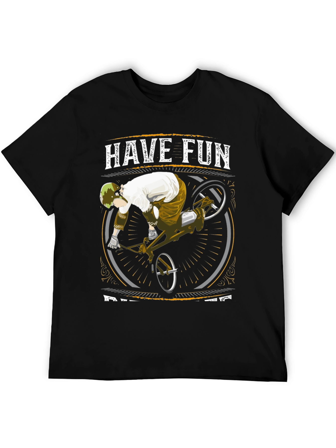 Have Fun Ride Bikes Black Graphic Tee