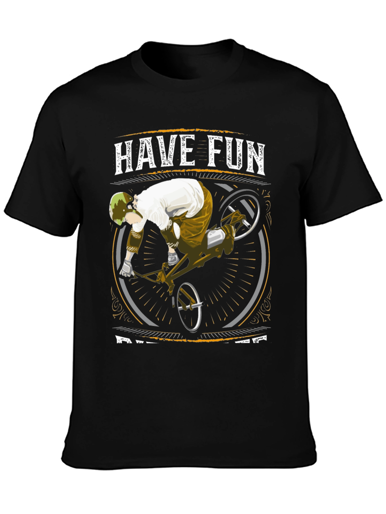 Have Fun Ride Bikes Black Graphic Tee