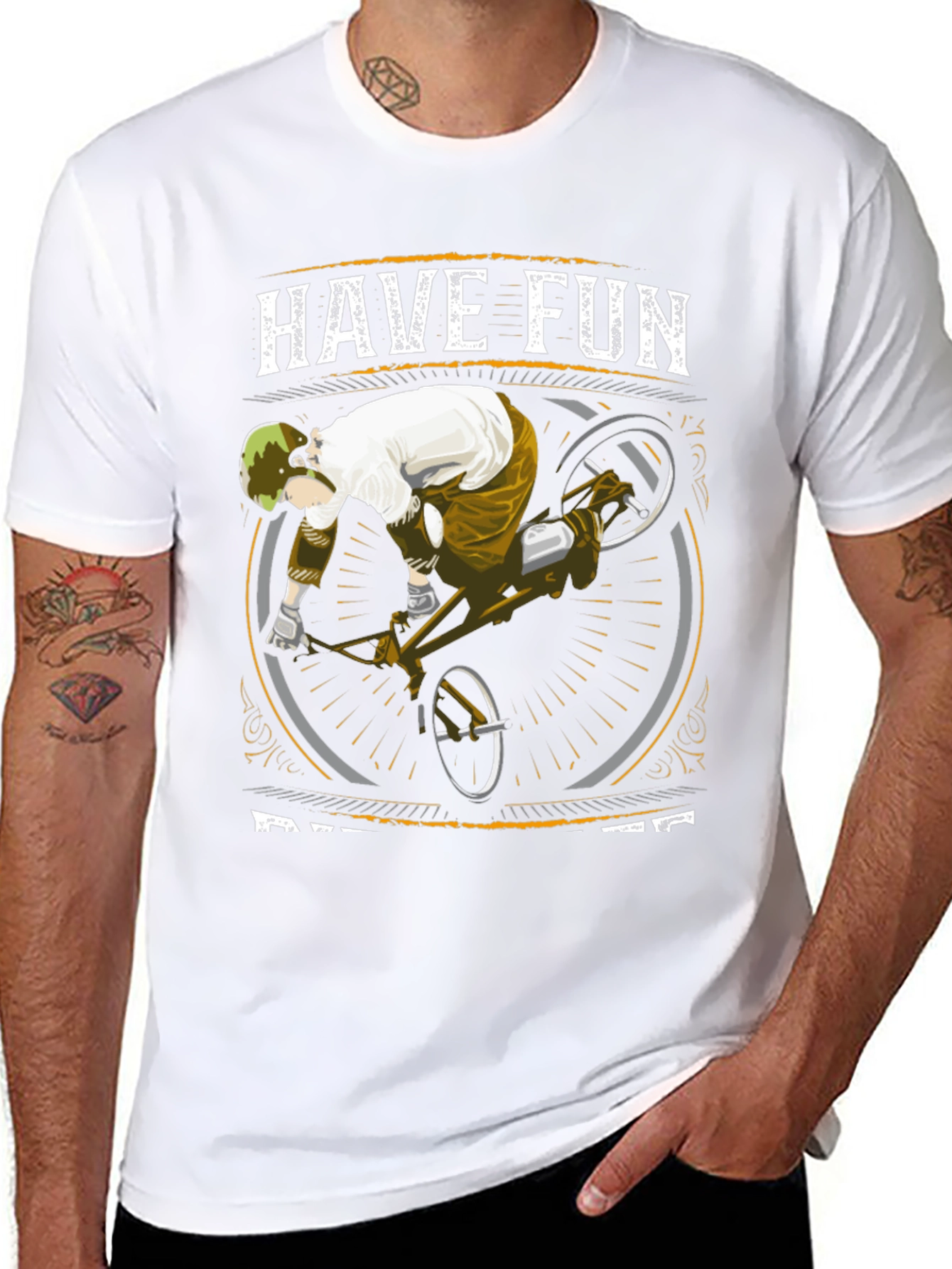 Have Fun Ride Bikes Black Graphic Tee