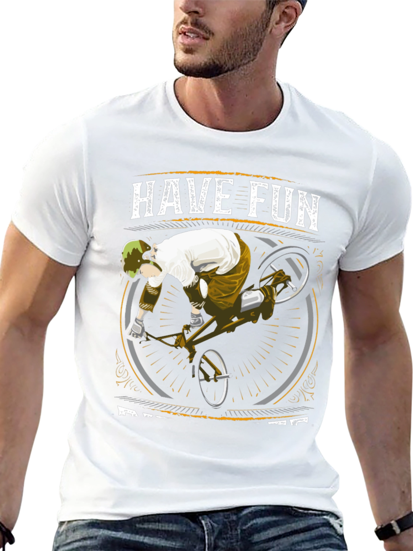 Have Fun Ride Bikes Black Graphic Tee