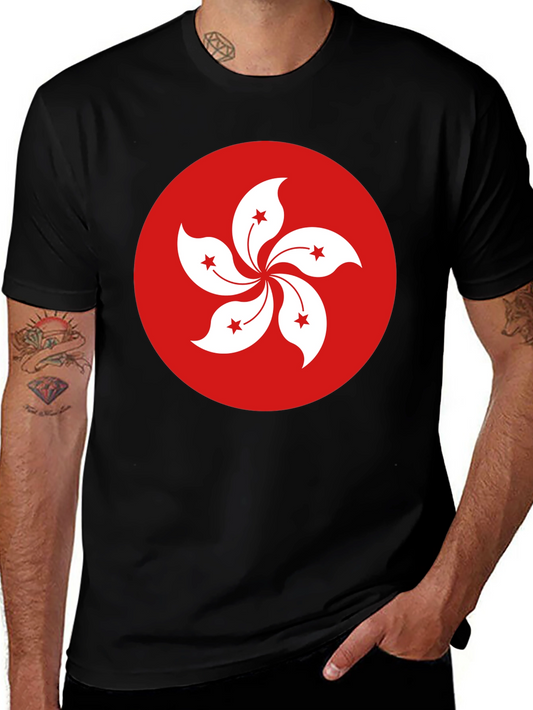 Hong Kong Flag Graphic T-Shirt - Stylish Casual Wear