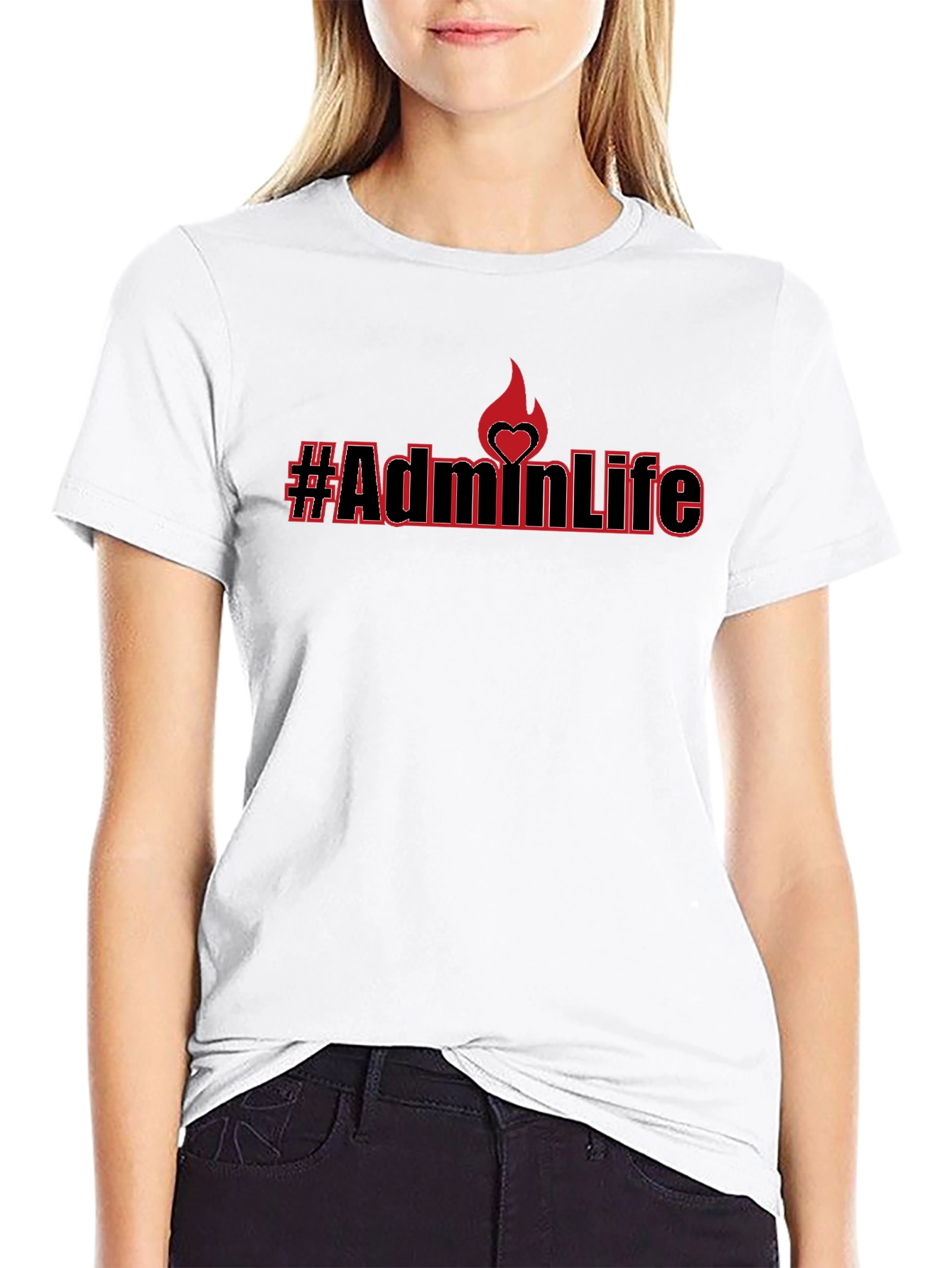 #AdminLife Black T-Shirt