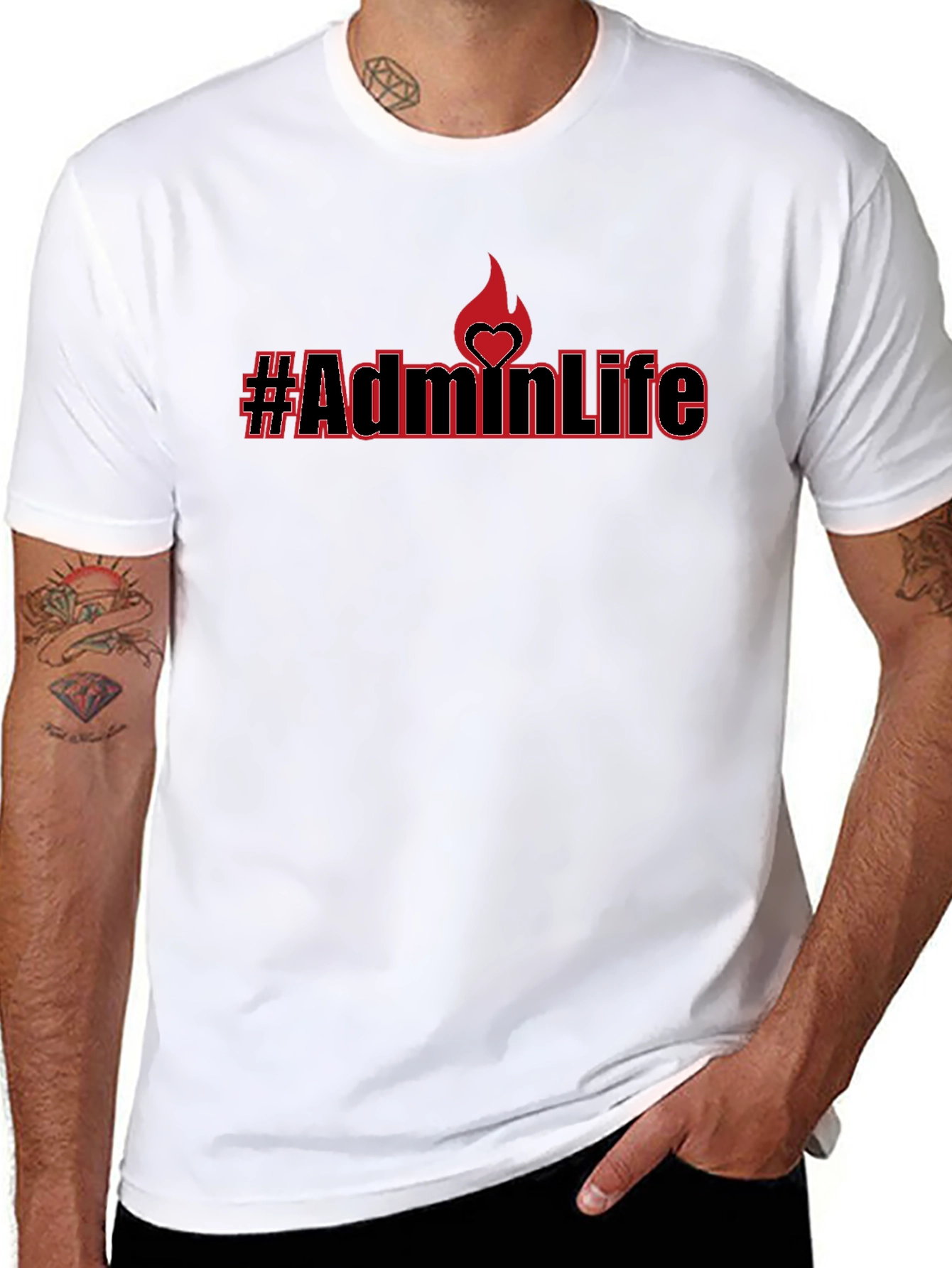 #AdminLife Black T-Shirt