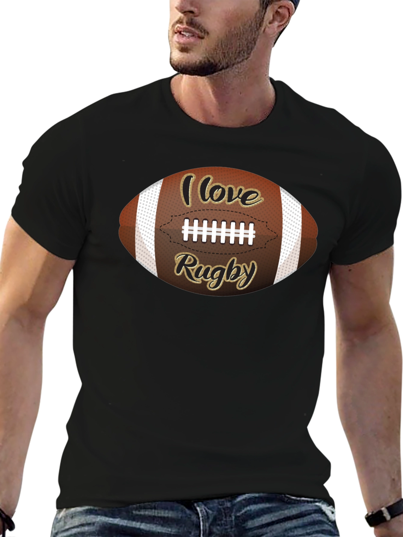 I Love Rugby T-Shirt - Sports Fan Apparel