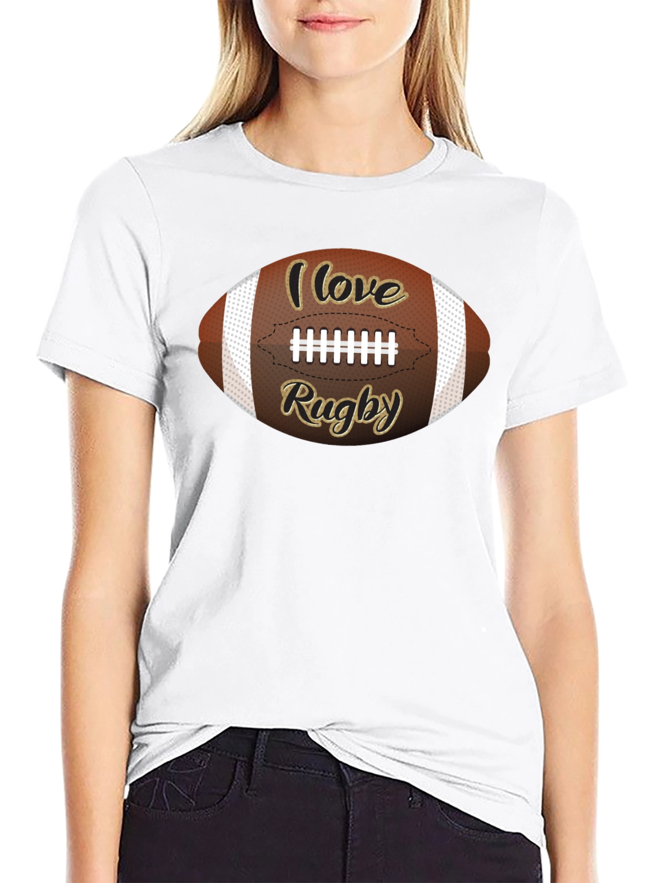 I Love Rugby T-Shirt - Sports Fan Apparel