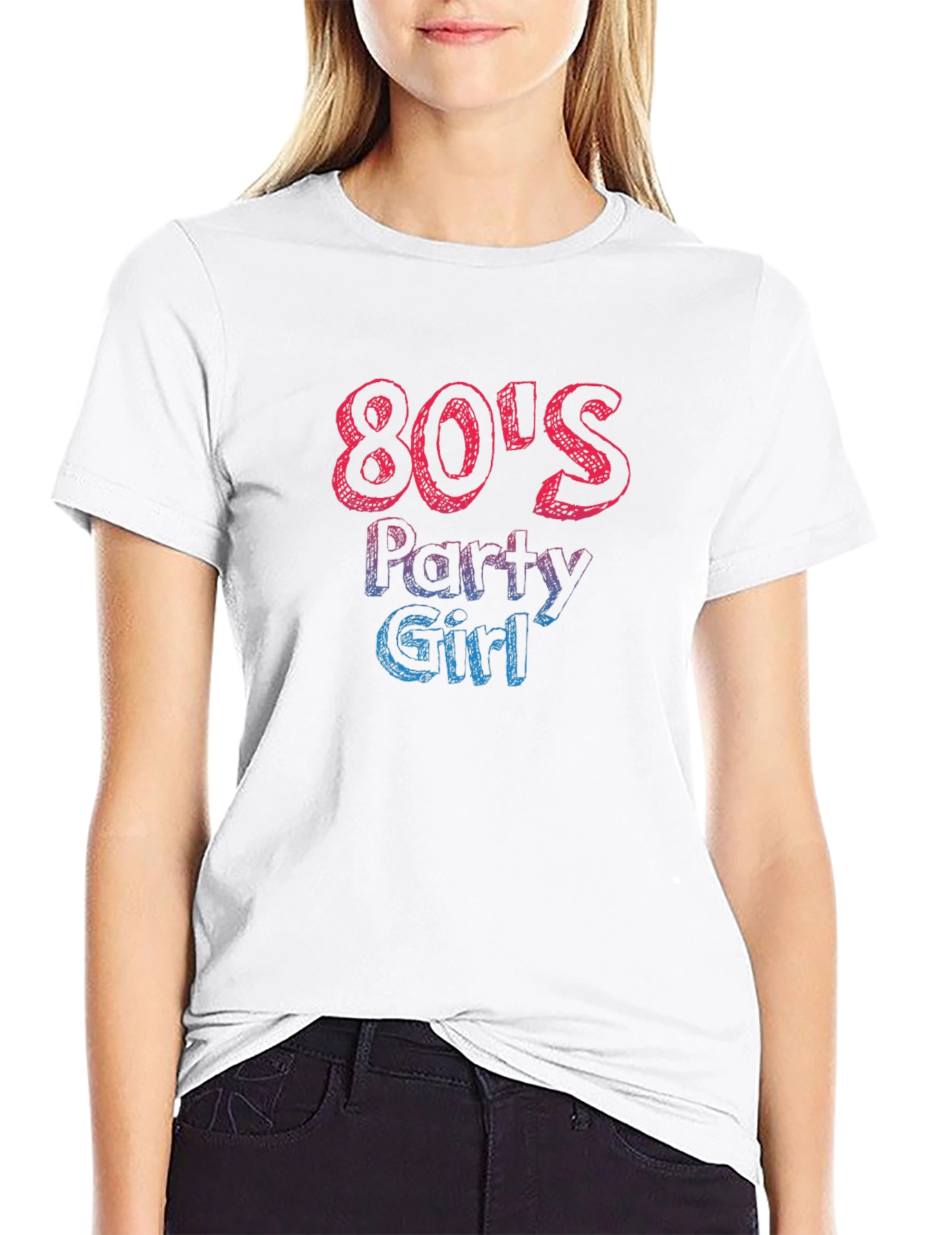80s Party Girl Graphic T-Shirt