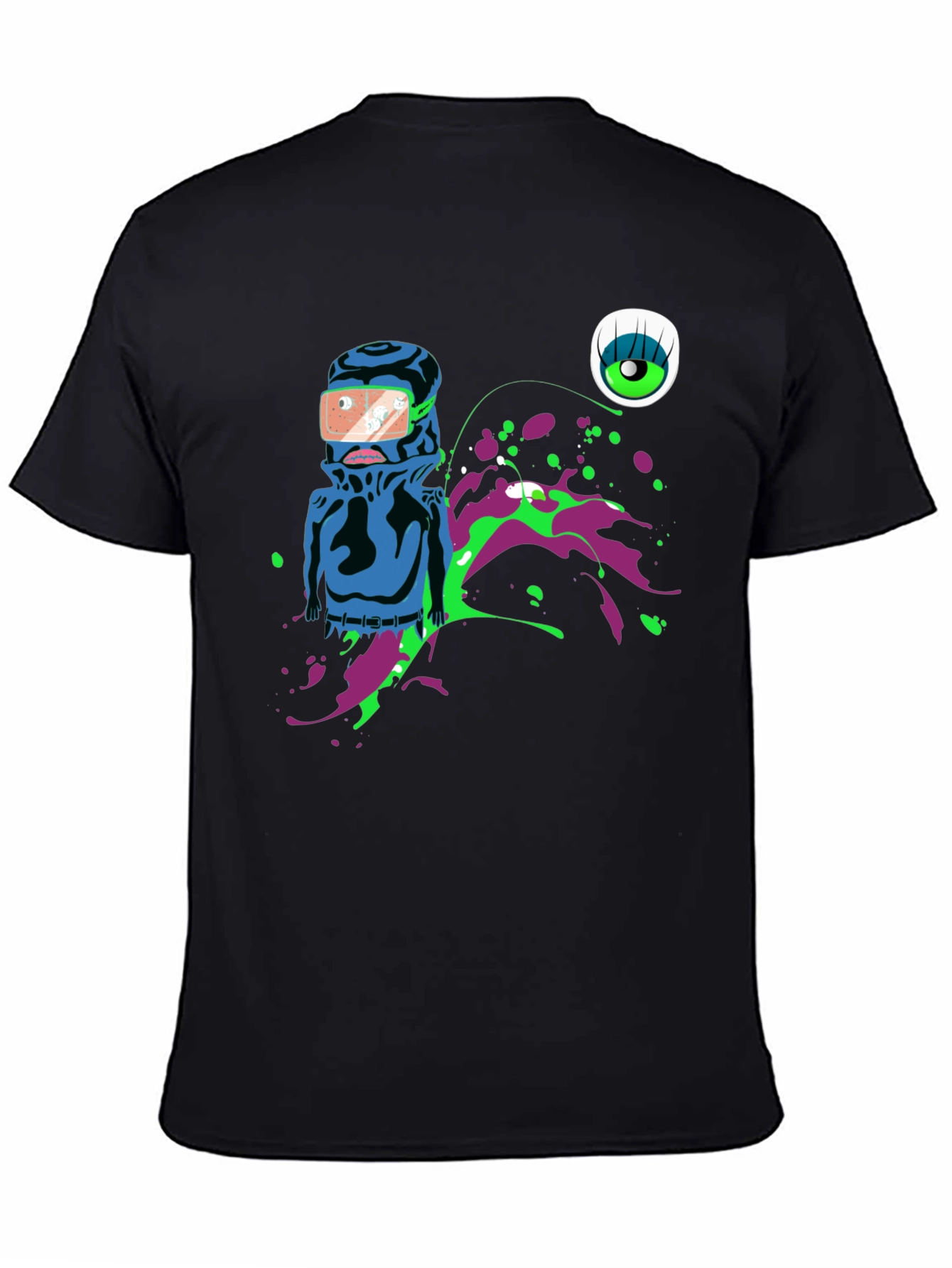 Abstract Graphic Print Mens T-Shirt