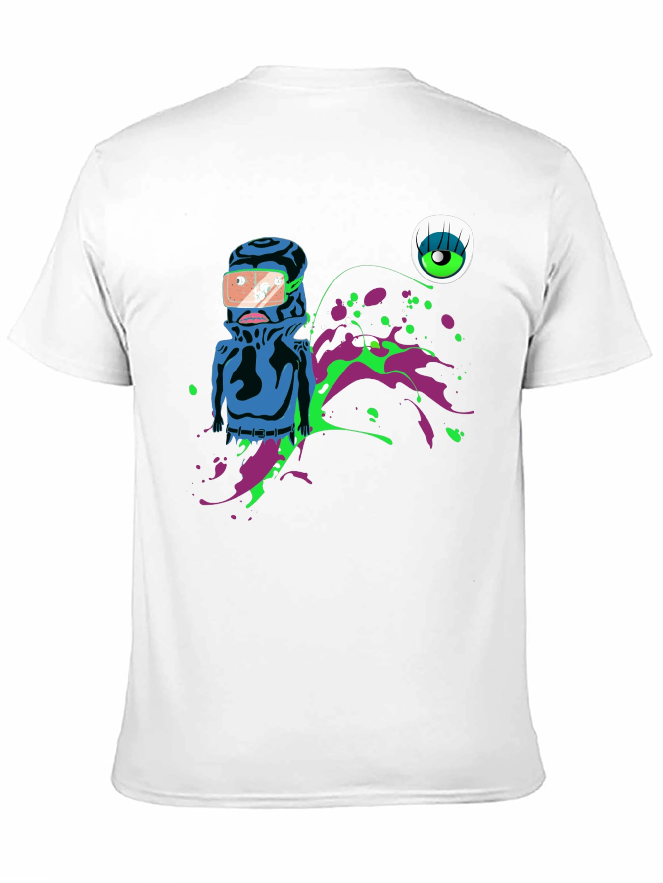 Abstract Graphic Print Mens T-Shirt