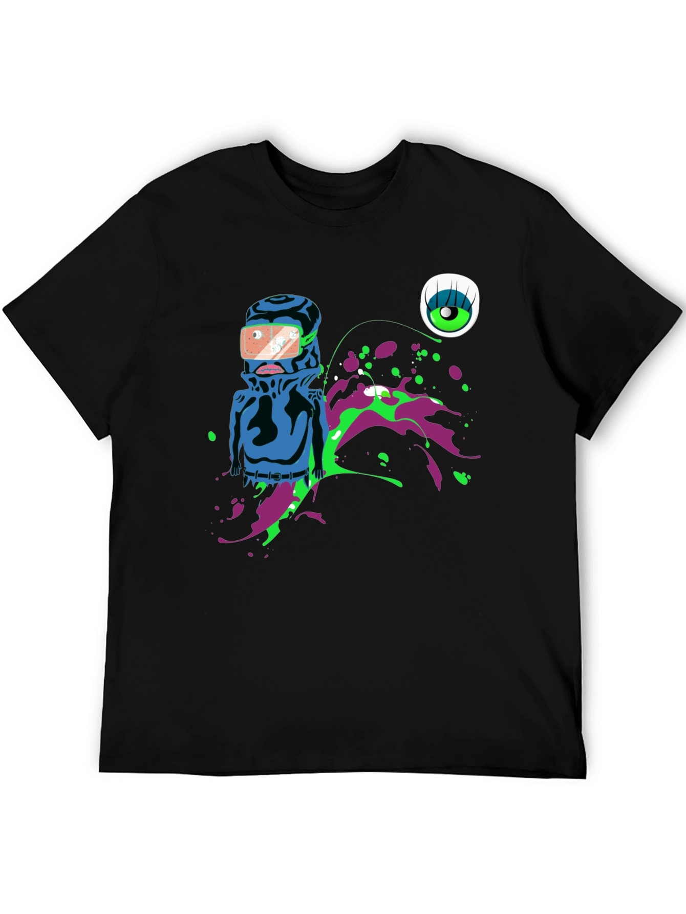 Abstract Graphic Print Mens T-Shirt