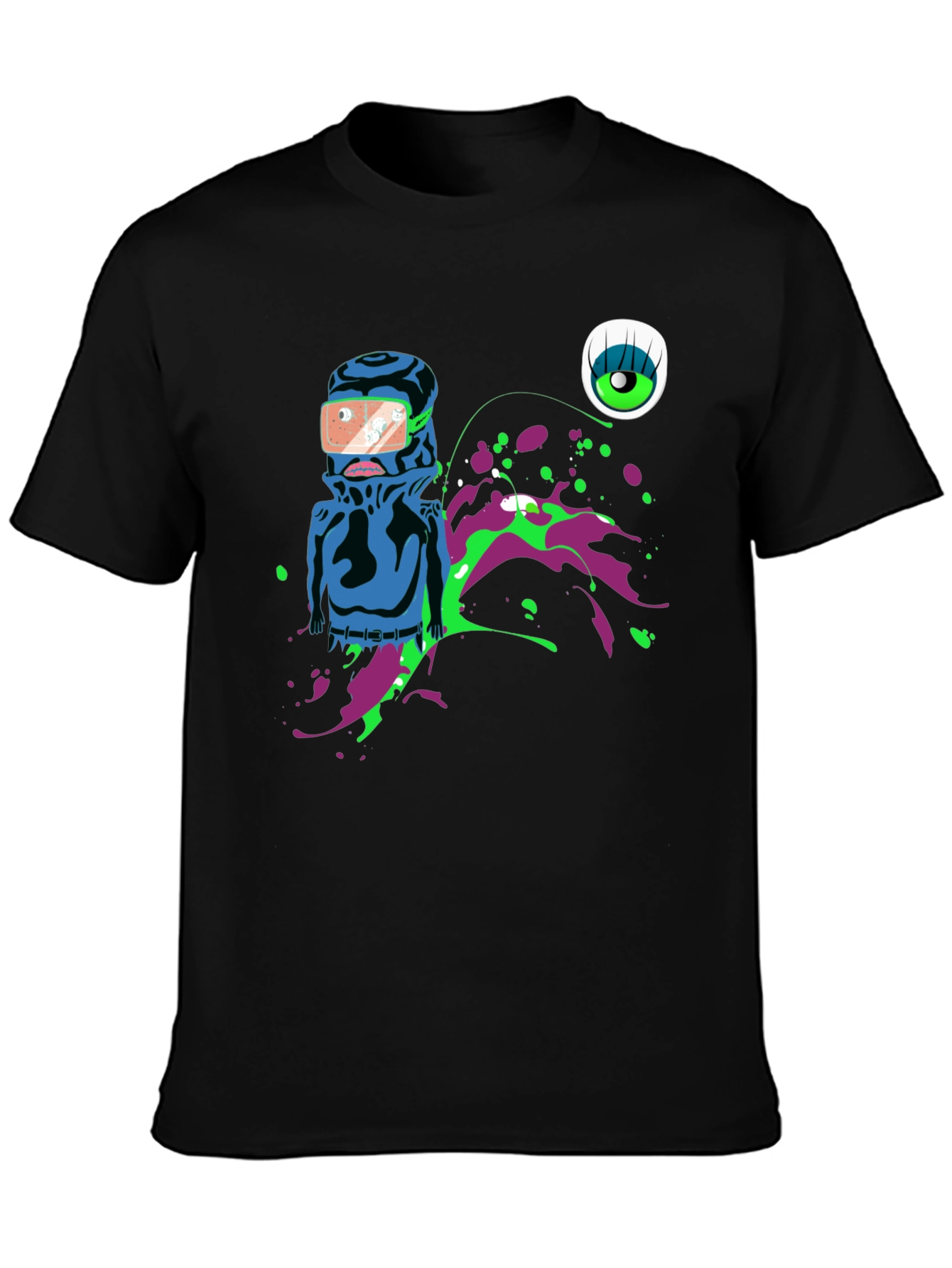Abstract Graphic Print Mens T-Shirt