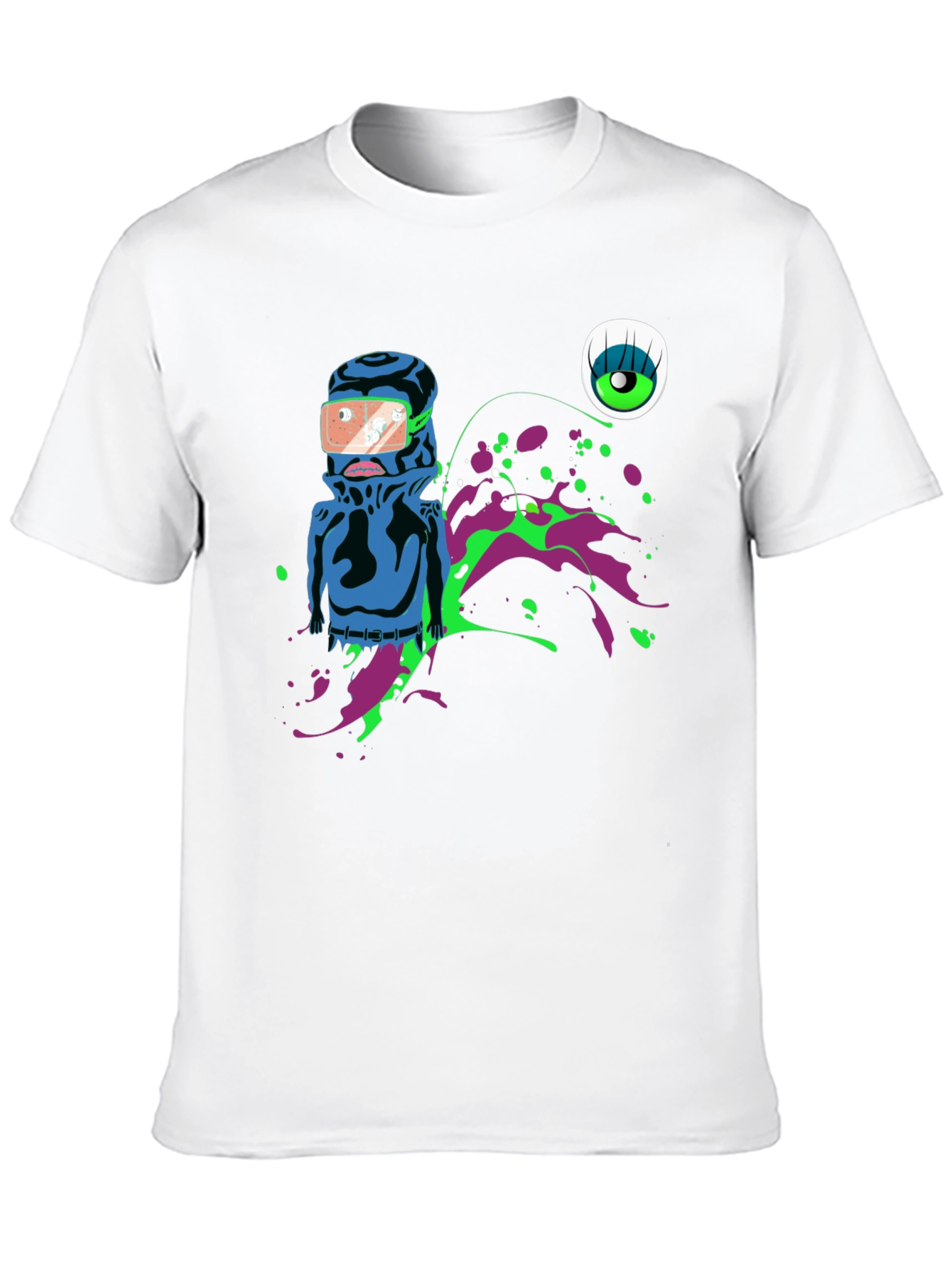 Abstract Graphic Print Mens T-Shirt