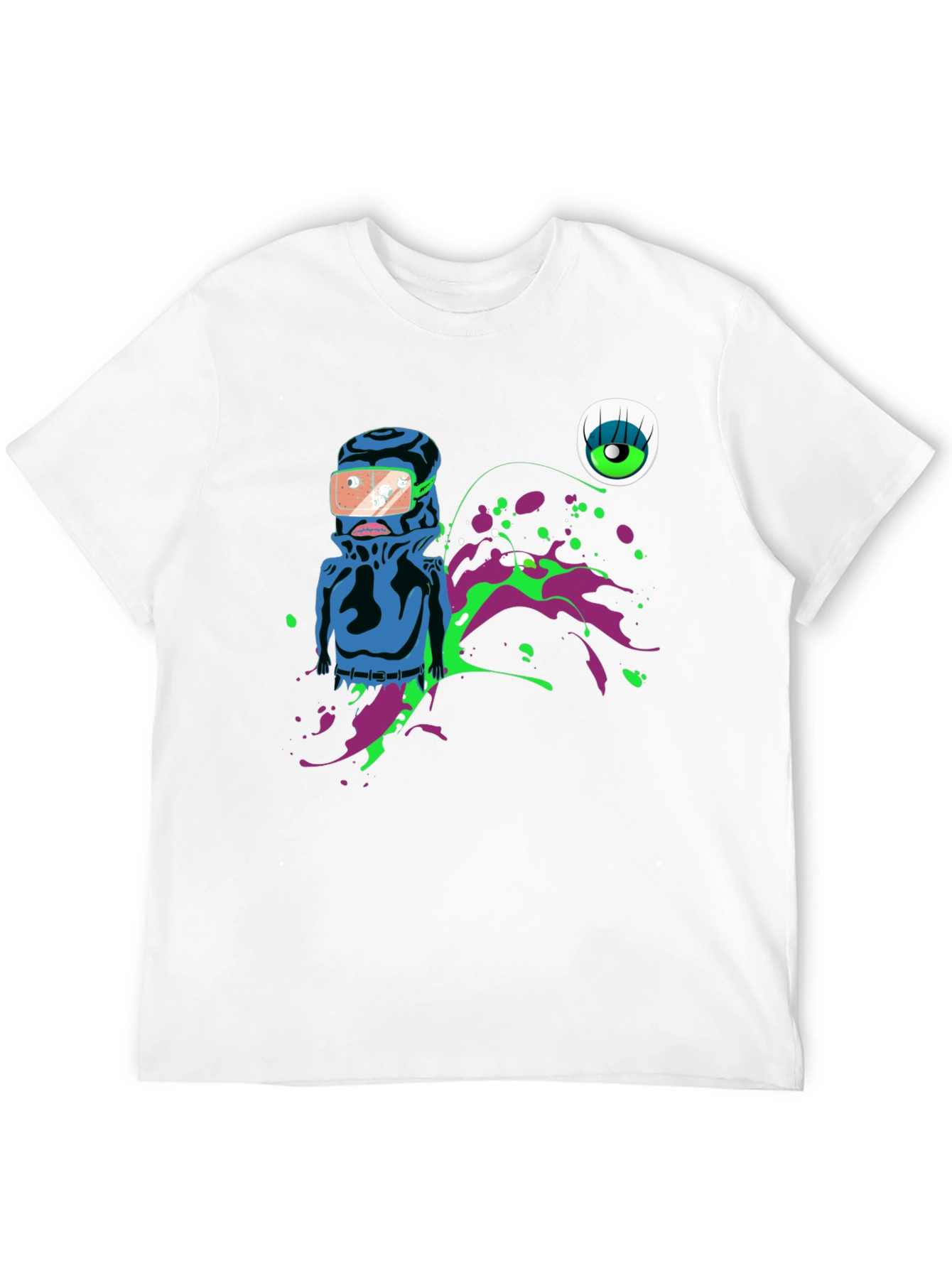 Abstract Graphic Print Mens T-Shirt