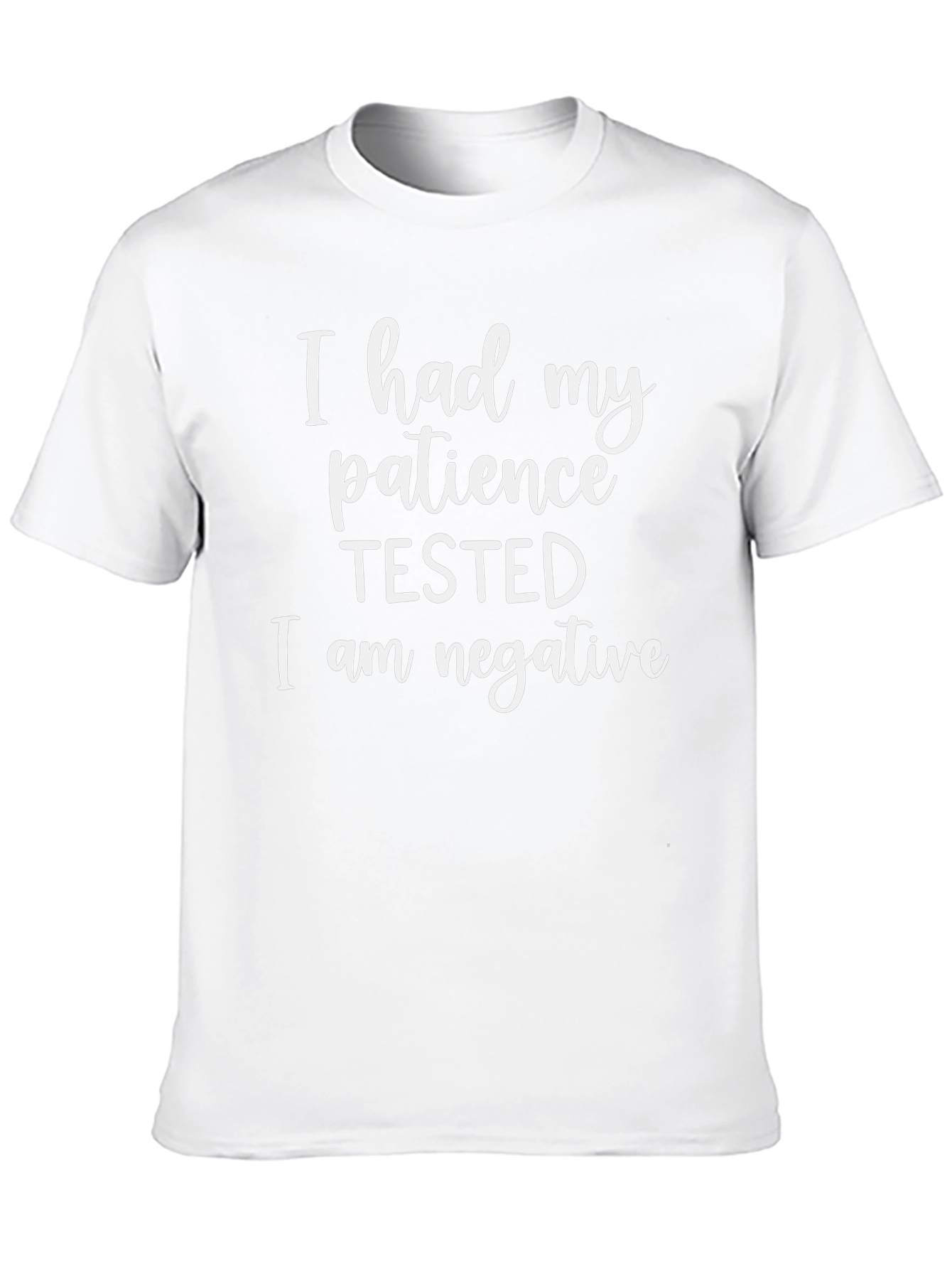 Humorous Patience Tested Black T-Shirt