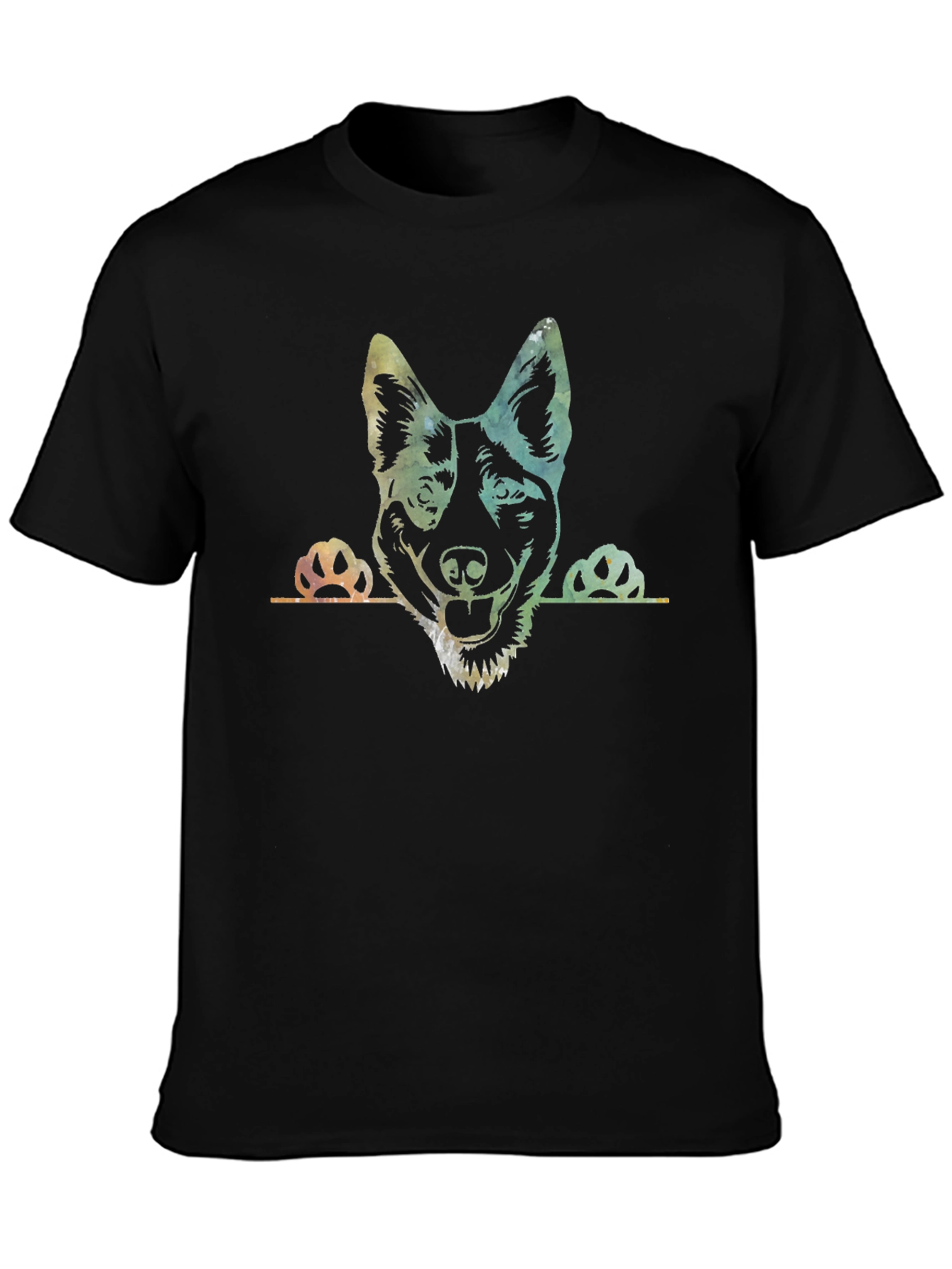 Dog Peek Graphic T-Shirt - Mens Black Tee