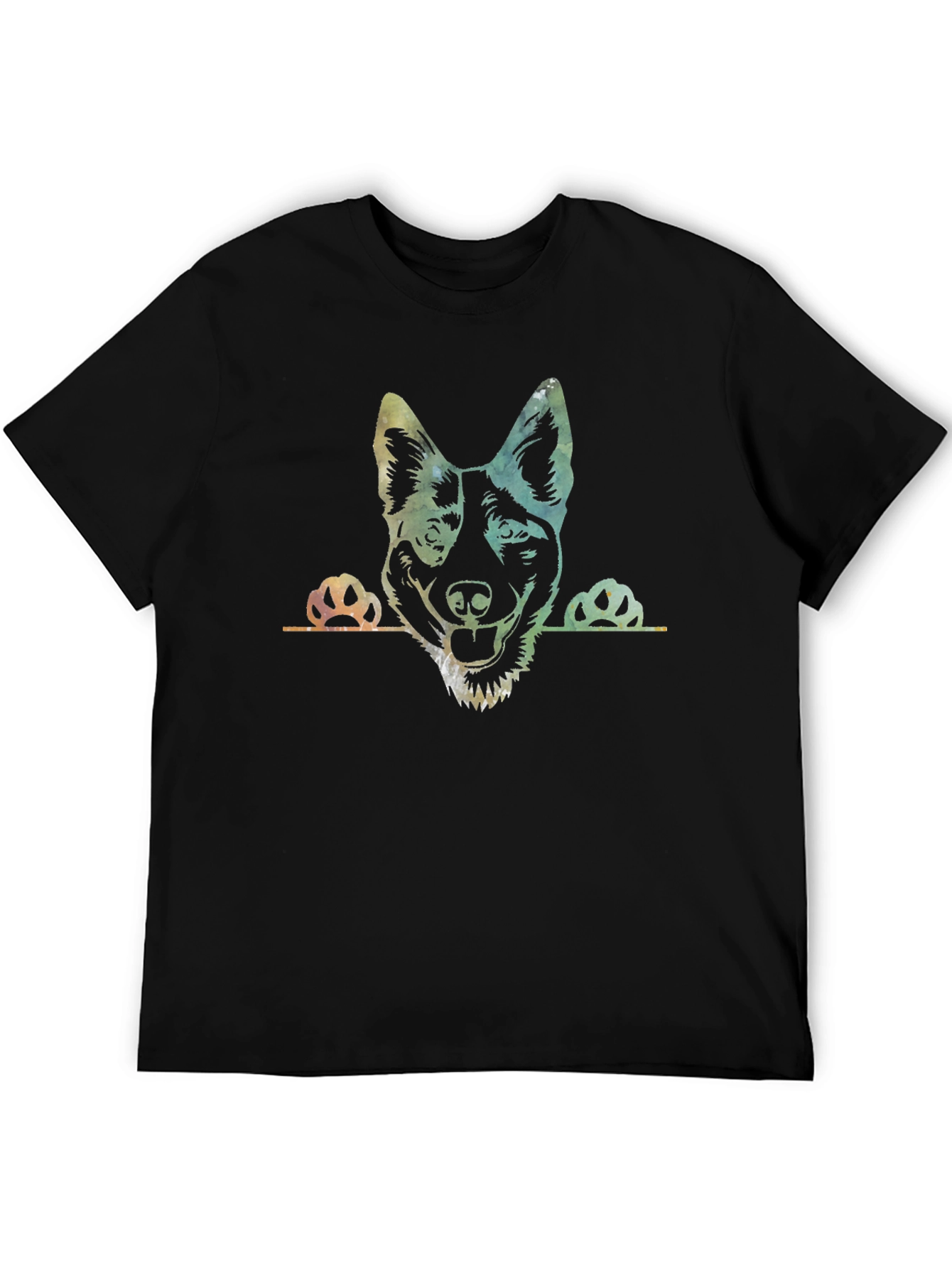 Dog Peek Graphic T-Shirt - Mens Black Tee