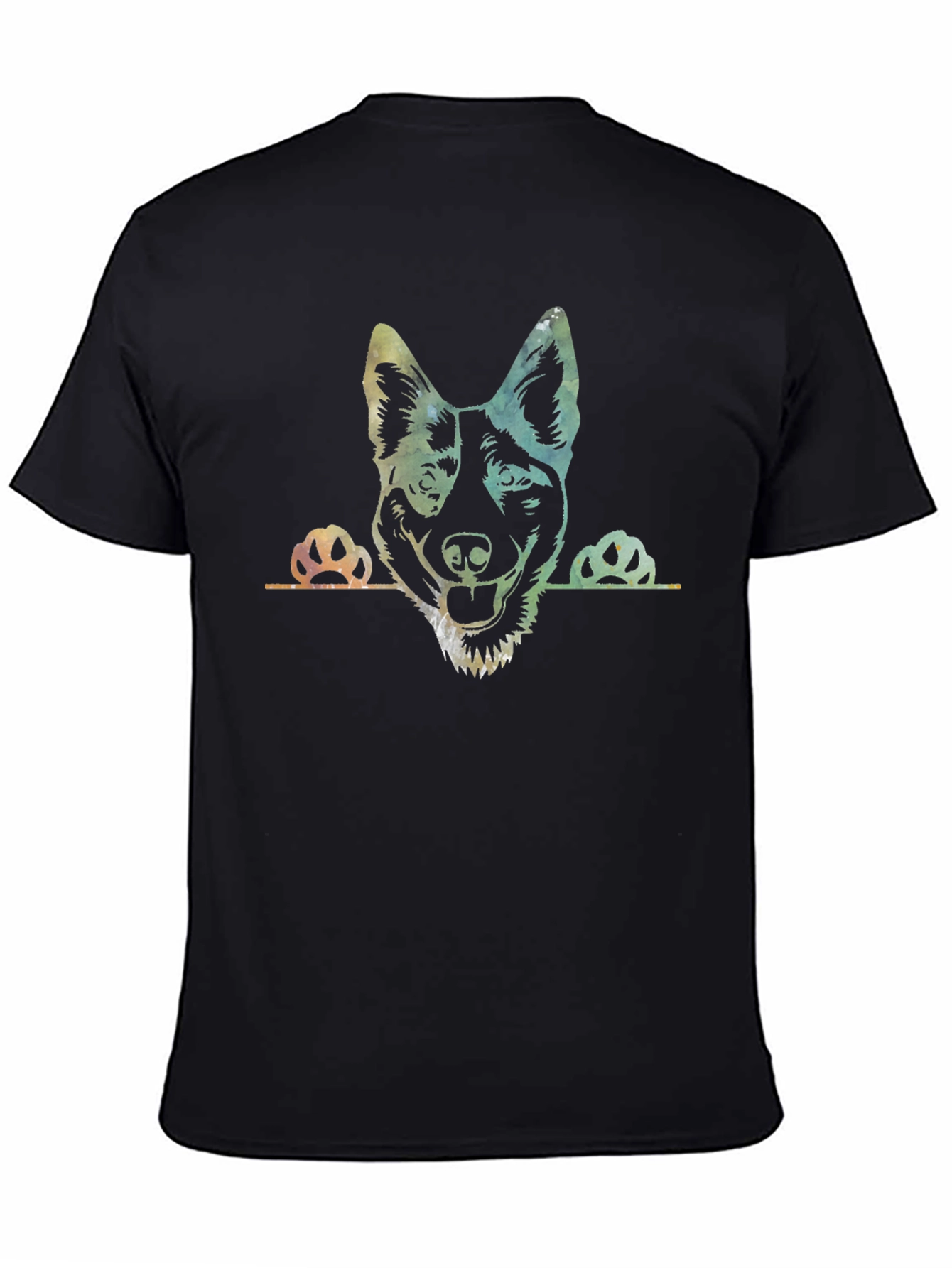 Dog Peek Graphic T-Shirt - Mens Black Tee
