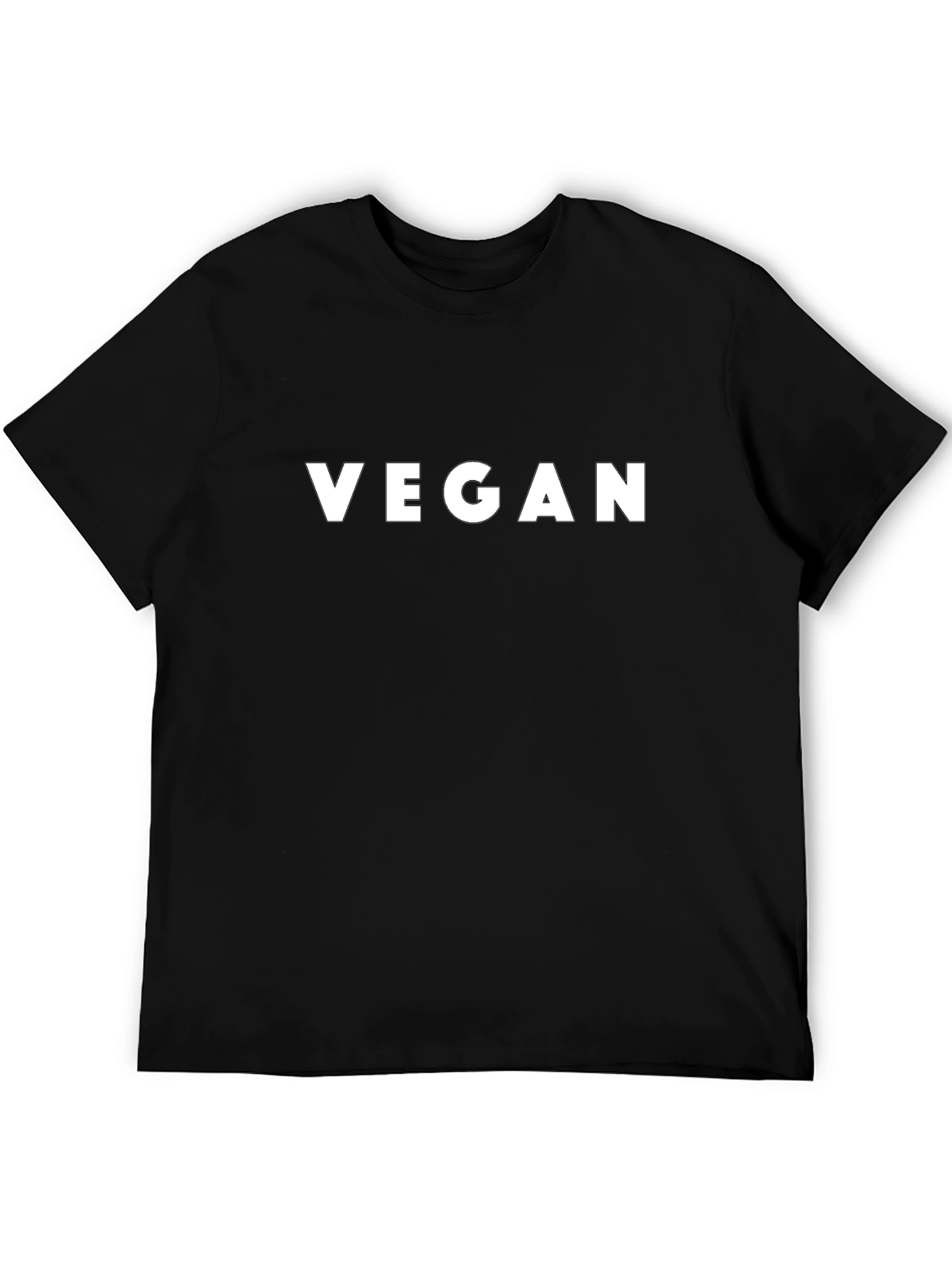 Vegan Statement Tee - Black Cotton Blend