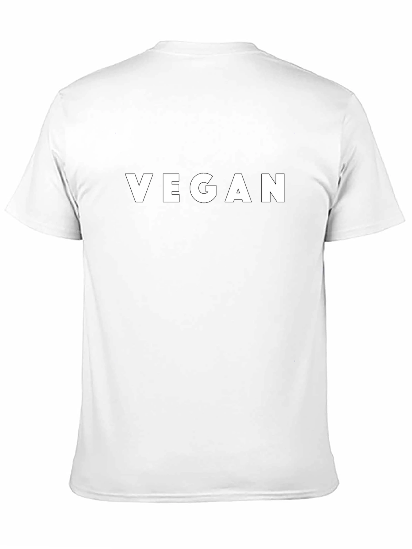 Vegan Statement Tee - Black Cotton Blend