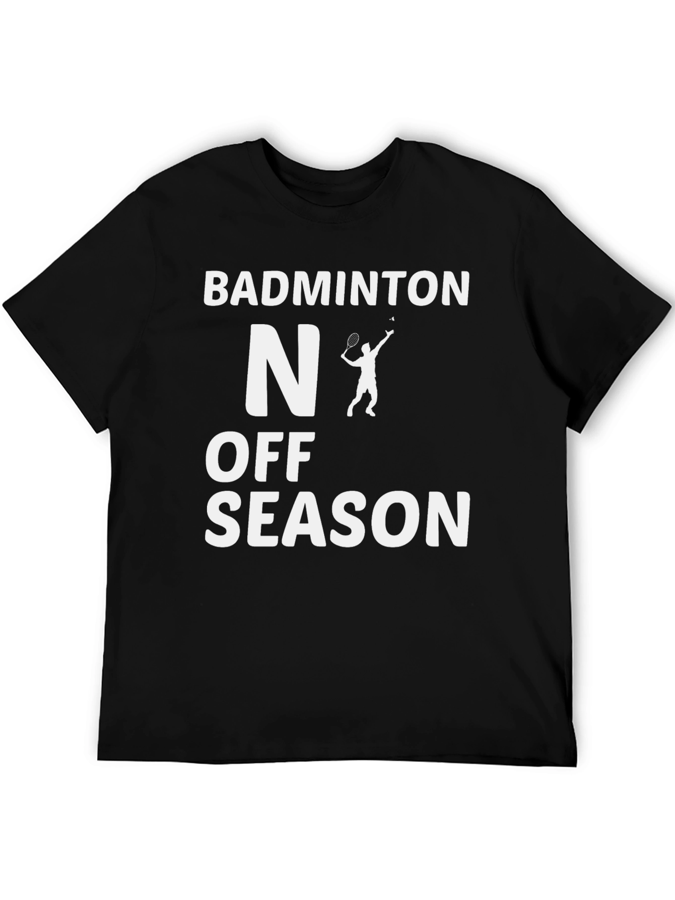 Badminton Off-Season Black T-Shirt