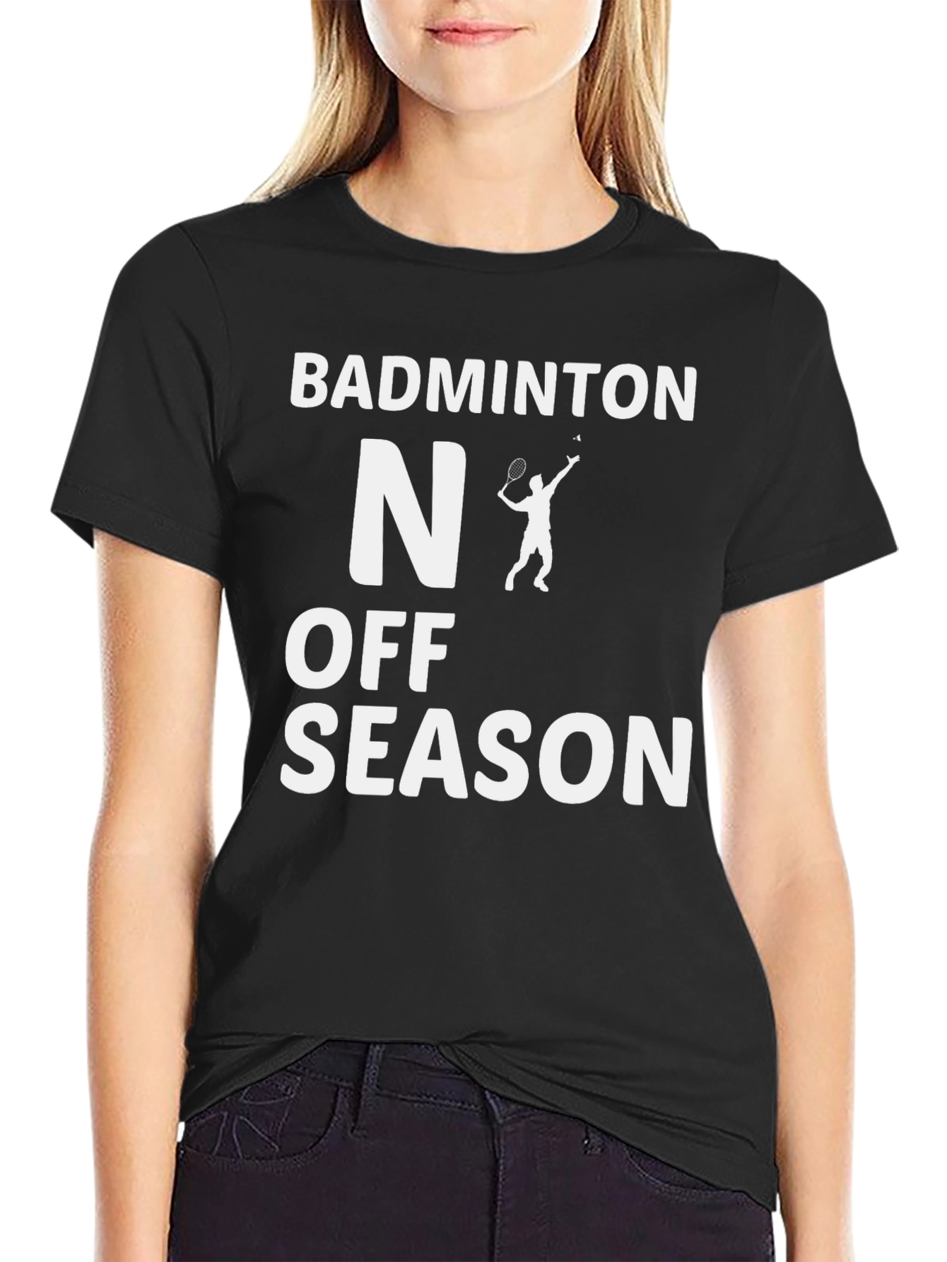 Badminton Off-Season Black T-Shirt