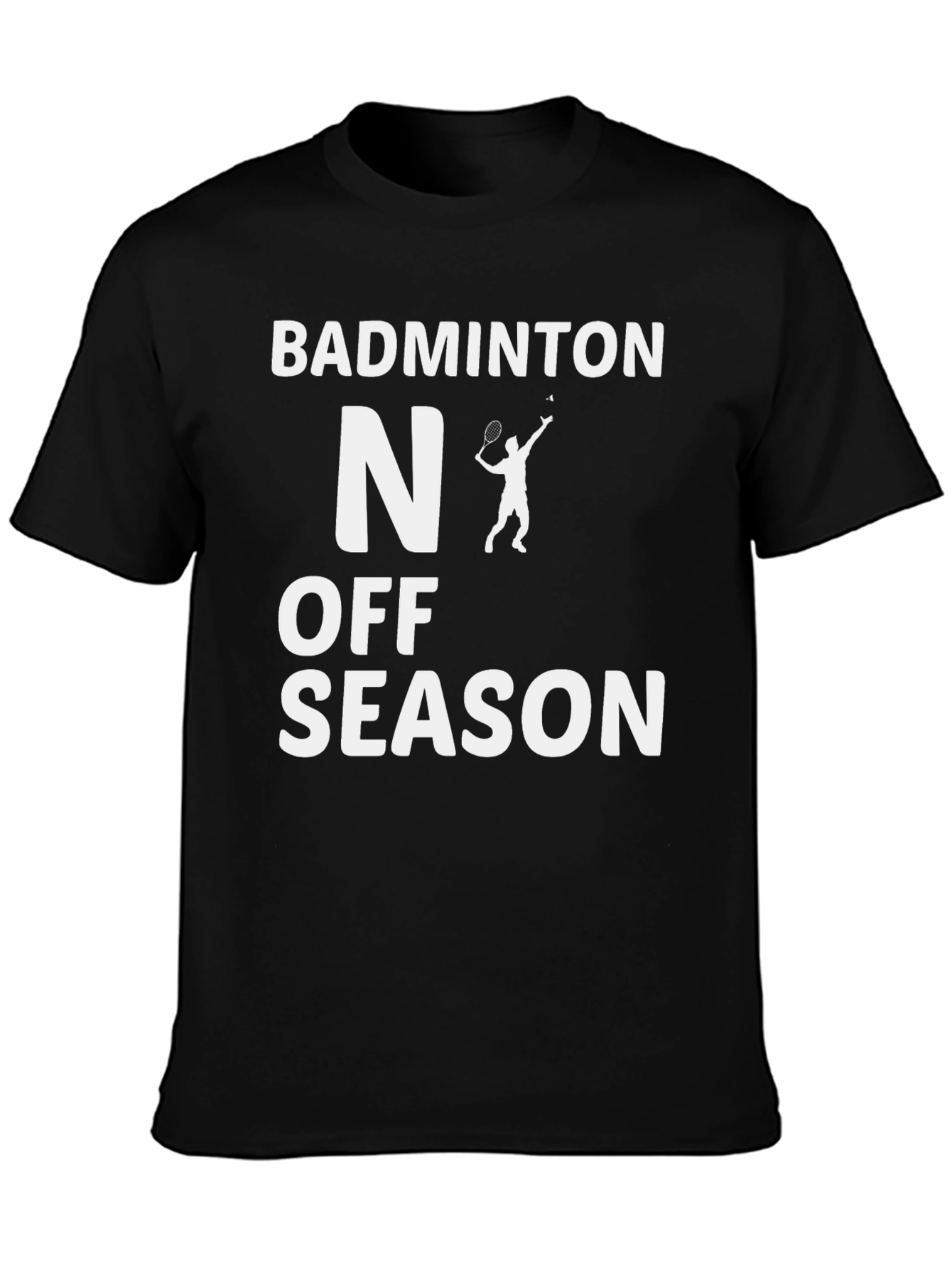 Badminton Off-Season Black T-Shirt
