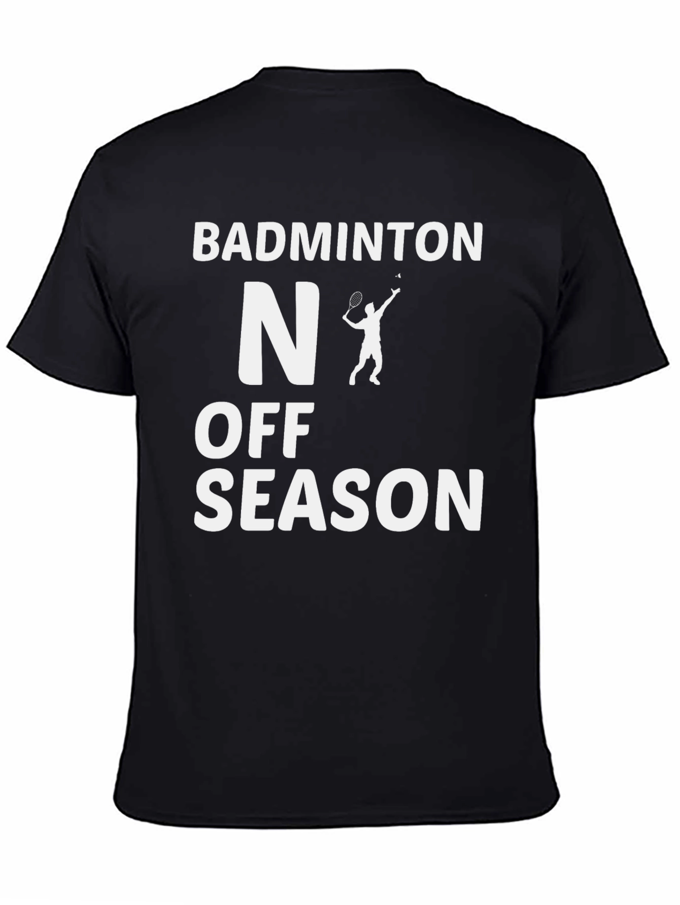 Badminton Off-Season Black T-Shirt