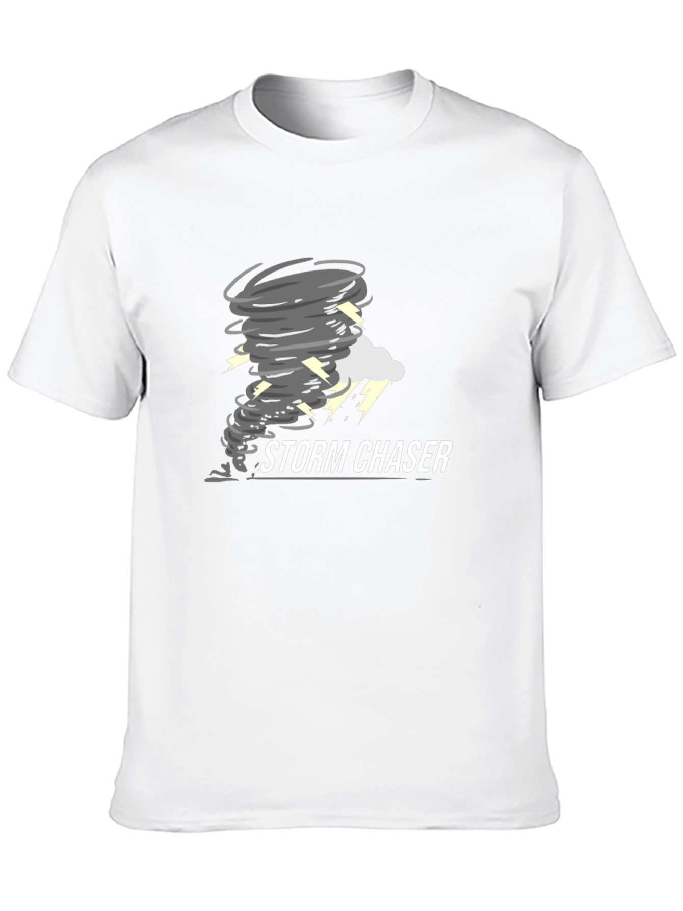 Storm Chaser Black Cotton T-Shirt