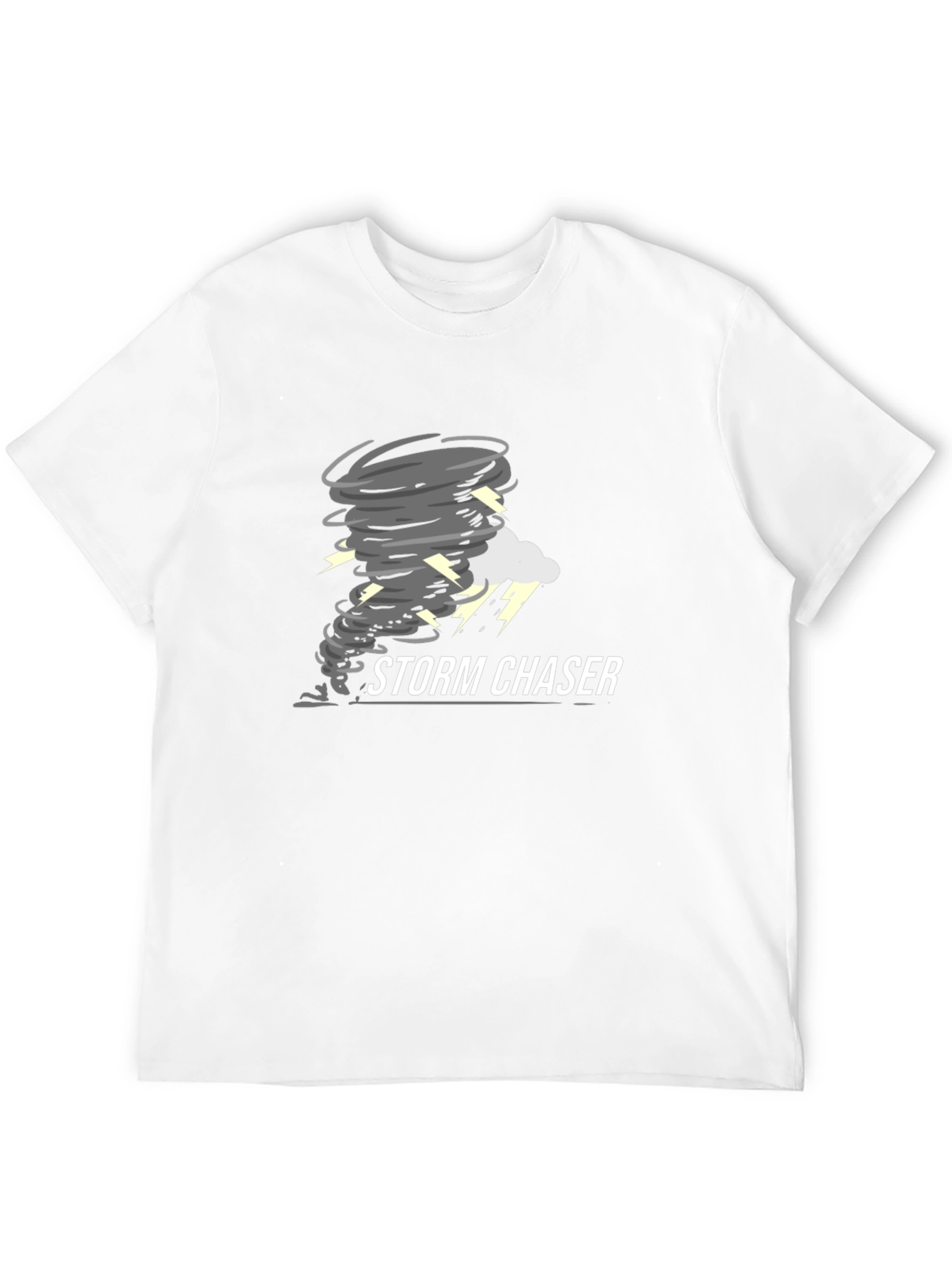 Storm Chaser Black Cotton T-Shirt
