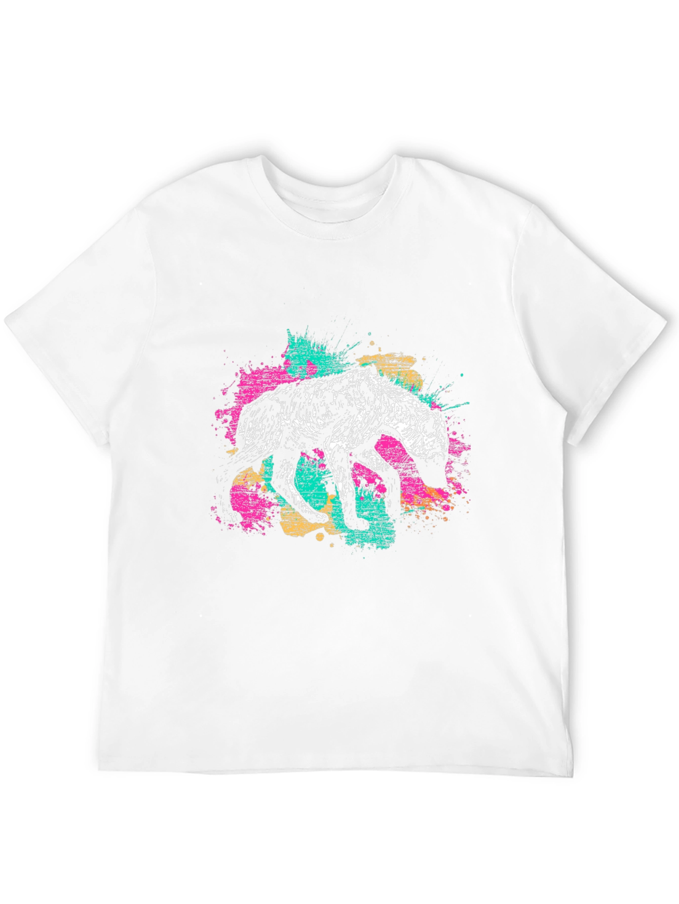 Hyena Graphic Print Mens Black T-Shirt