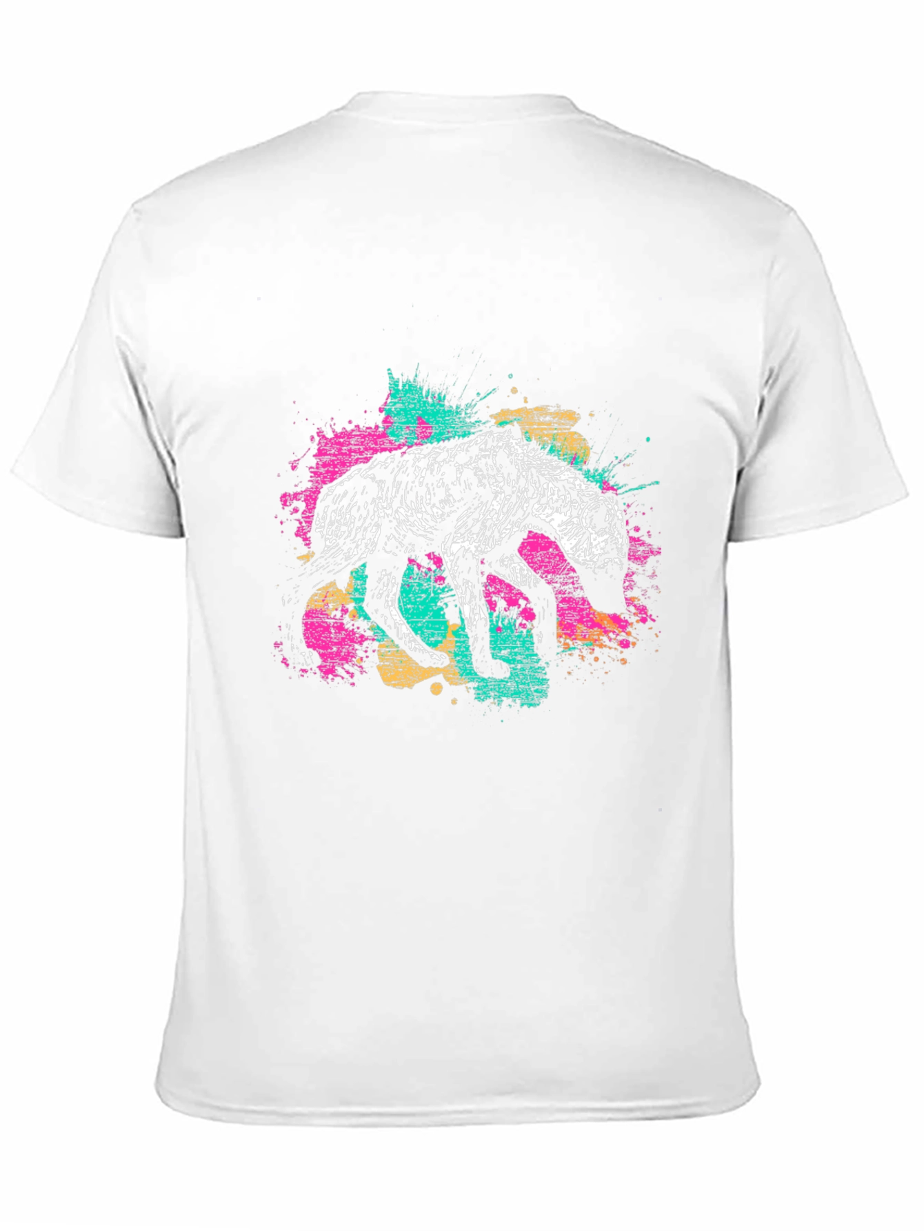 Hyena Graphic Print Mens Black T-Shirt