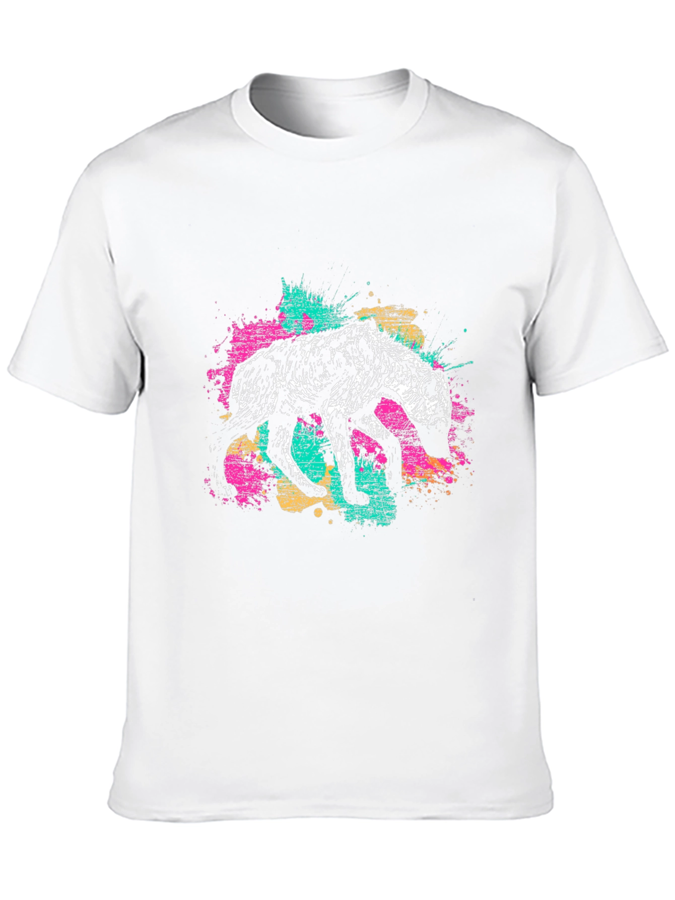 Hyena Graphic Print Mens Black T-Shirt