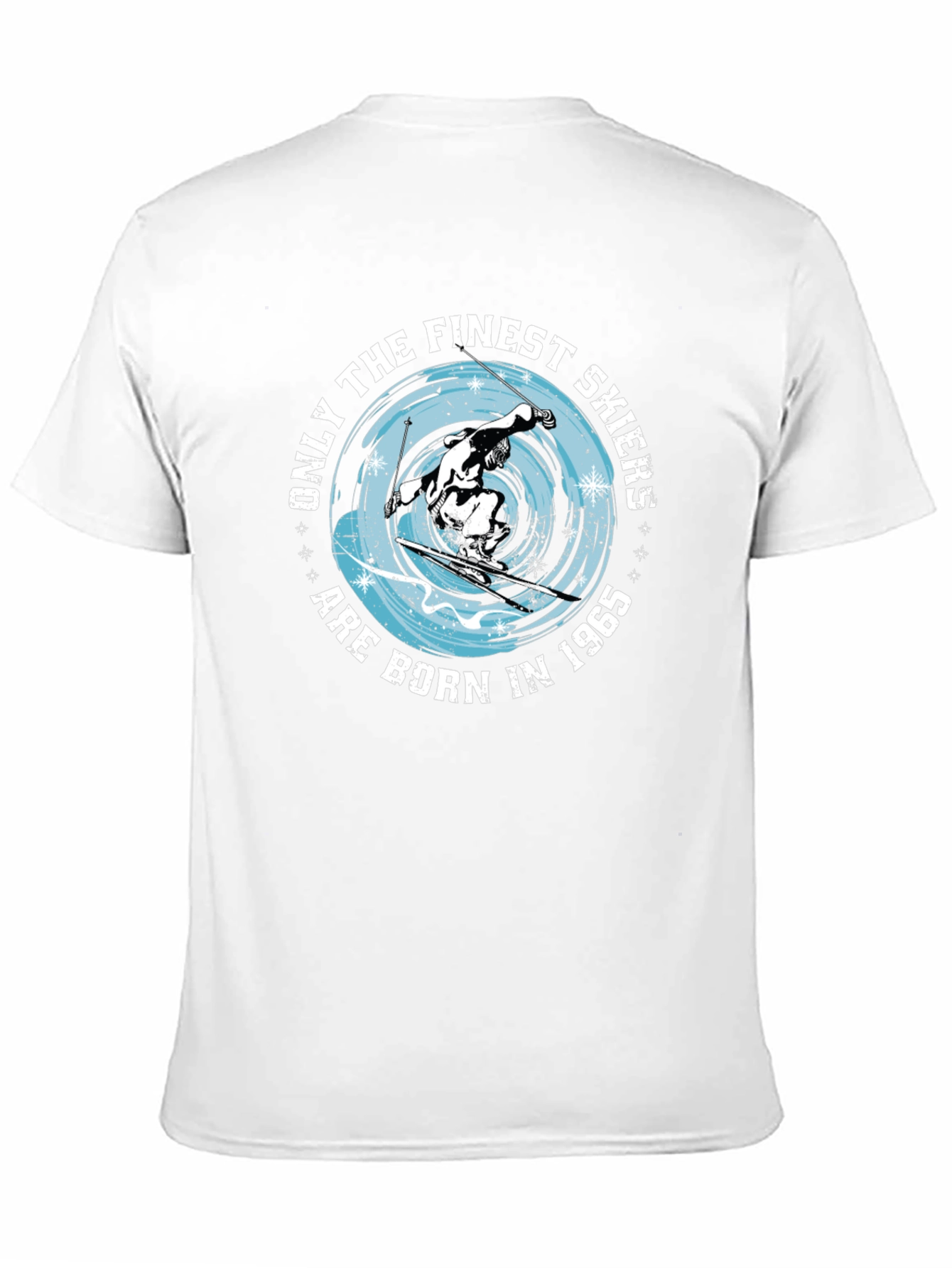 Finest Skiers Born in 1965 Black T-Shirt