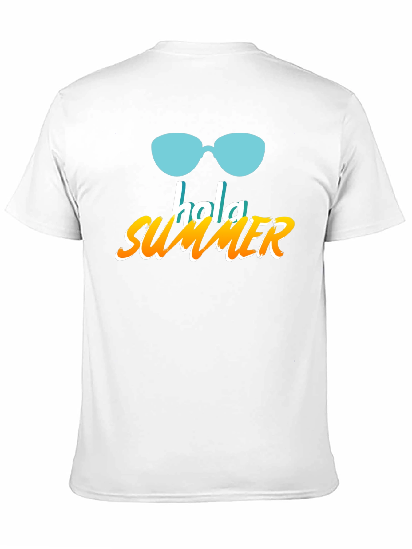 Hola Summer Graphic T-Shirt - Black Casual Tee