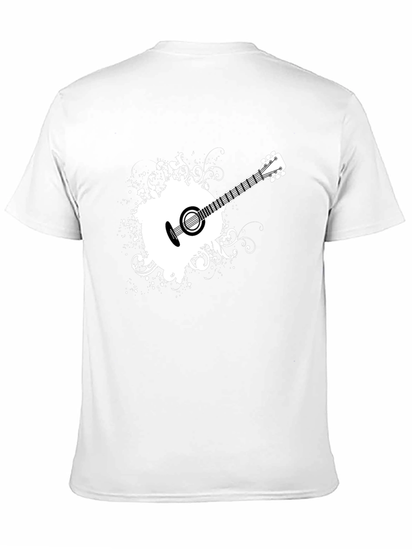 Guitar Graphic Black T-Shirt - Stylish Music Tee