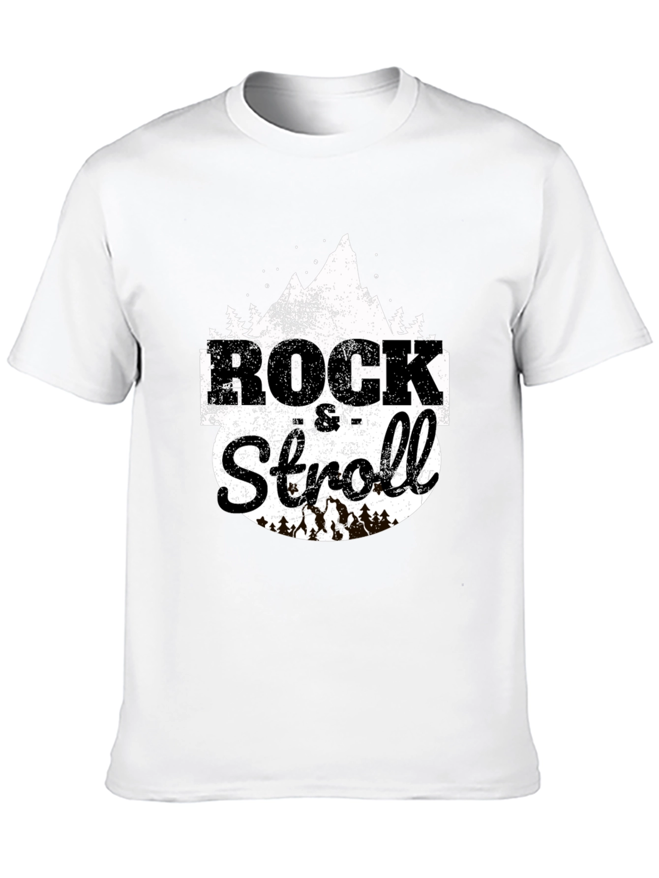 Rock & Stroll Graphic Tee - Mountain Design
