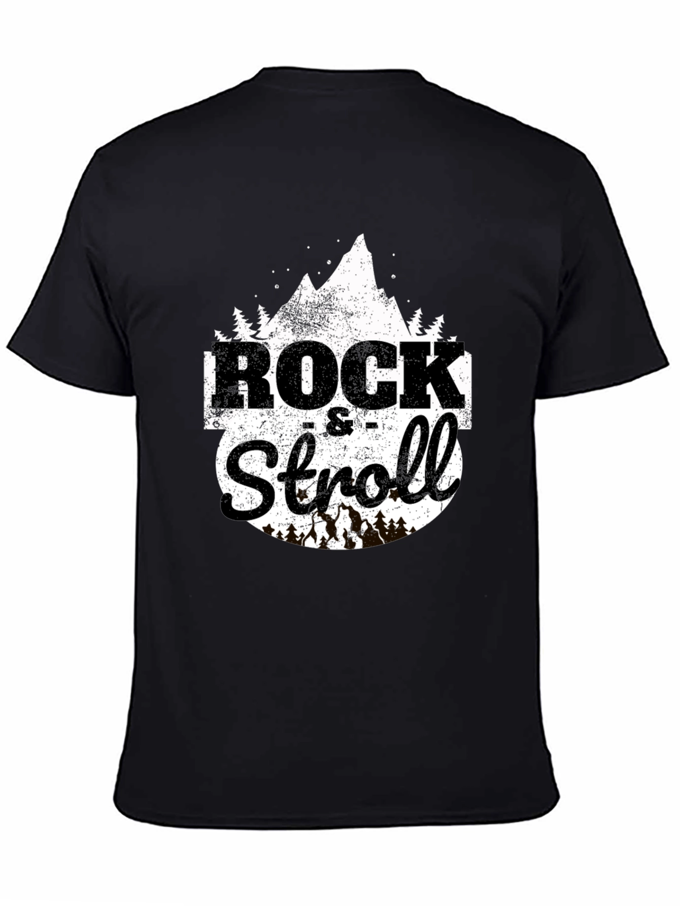 Rock & Stroll Graphic Tee - Mountain Design