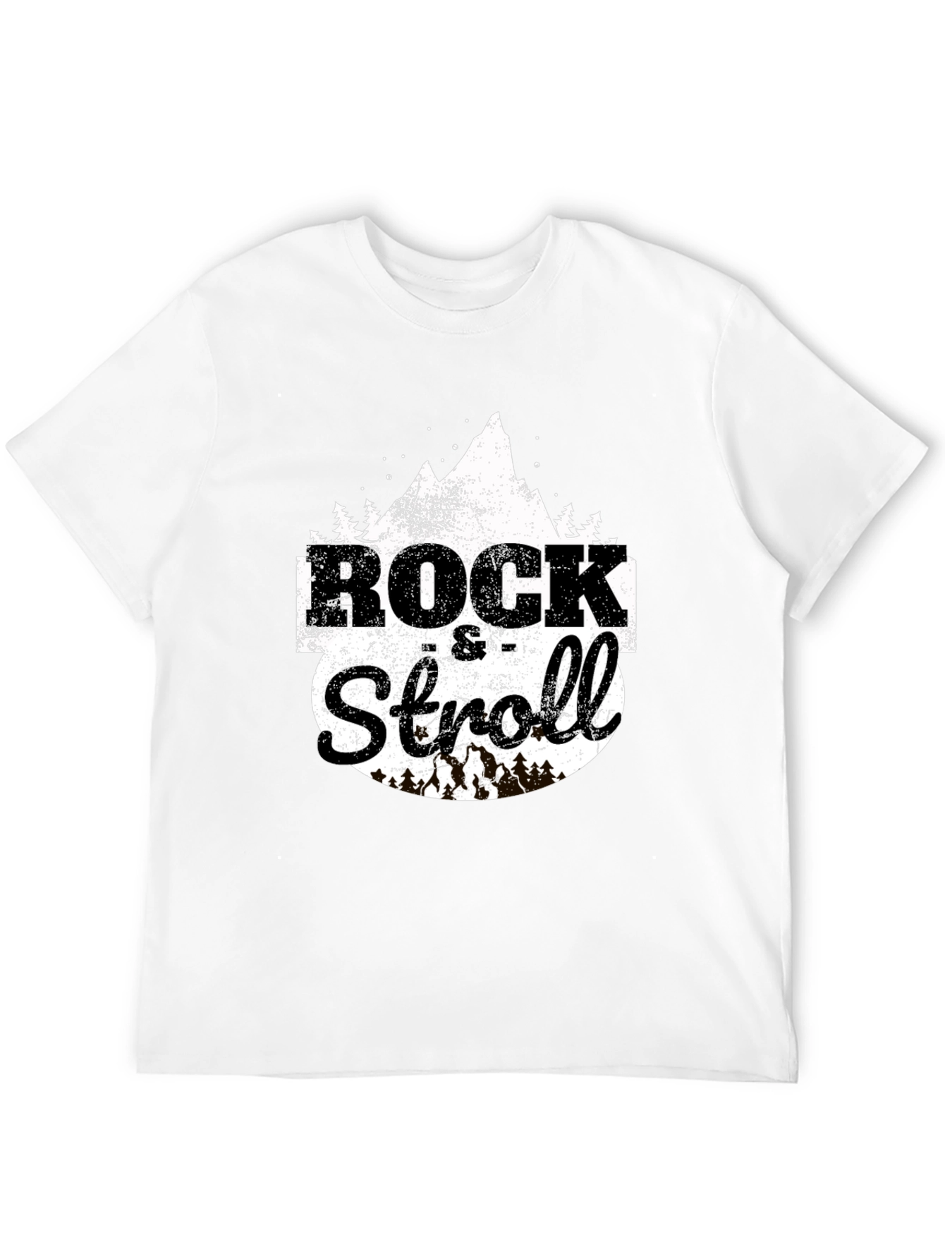 Rock & Stroll Graphic Tee - Mountain Design