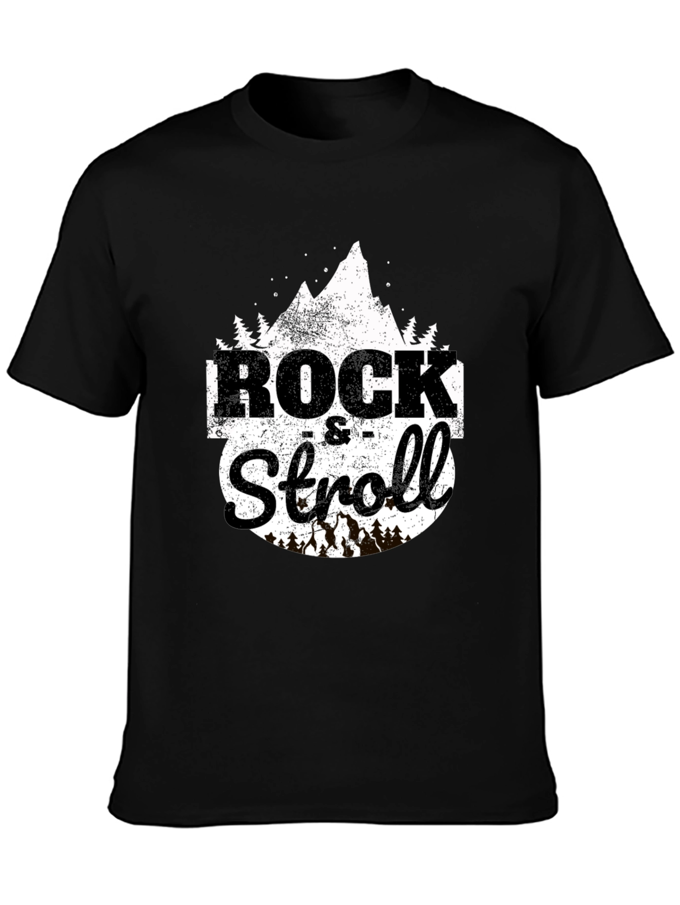 Rock & Stroll Graphic Tee - Mountain Design