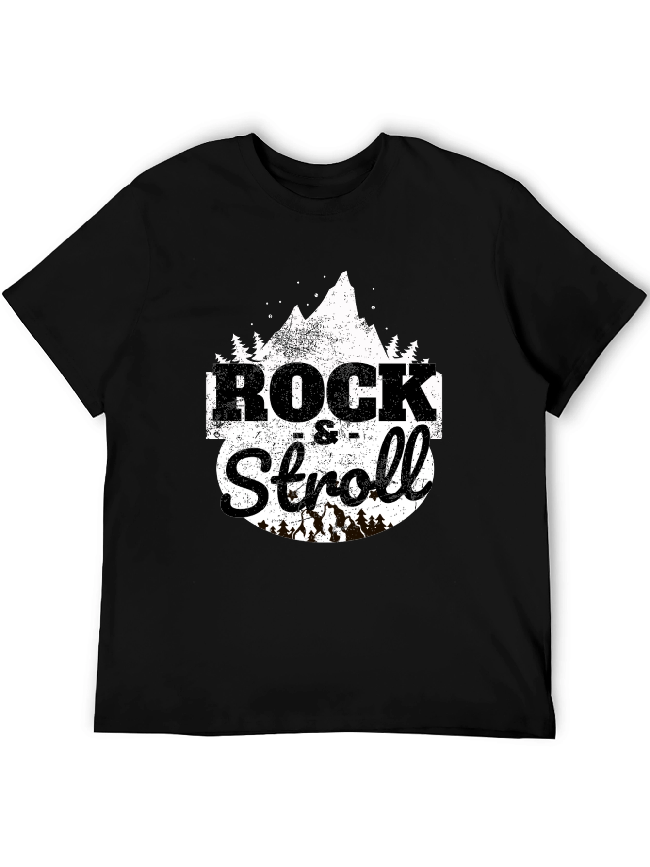 Rock & Stroll Graphic Tee - Mountain Design