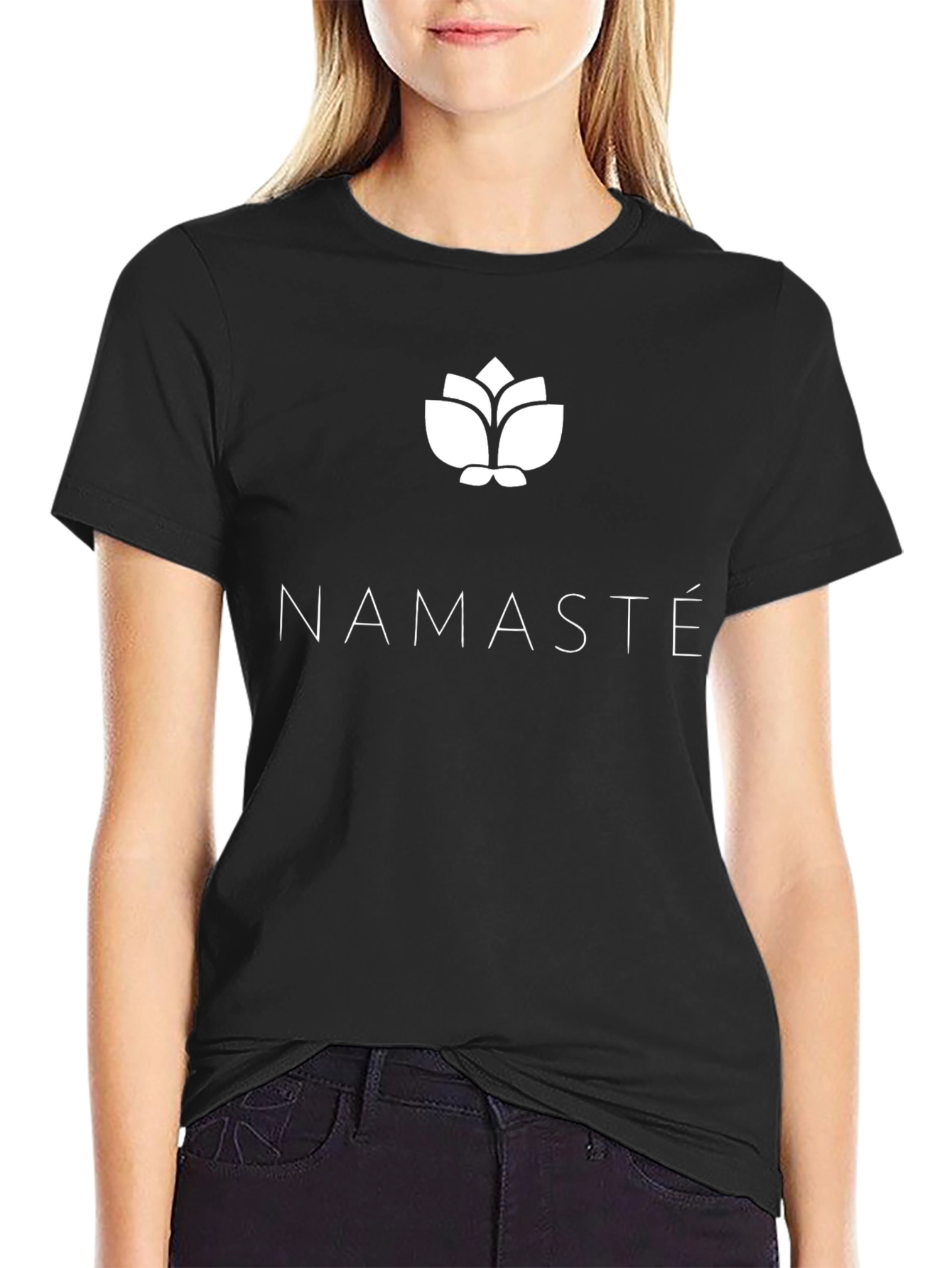 Namaste Graphic T-Shirt - Black