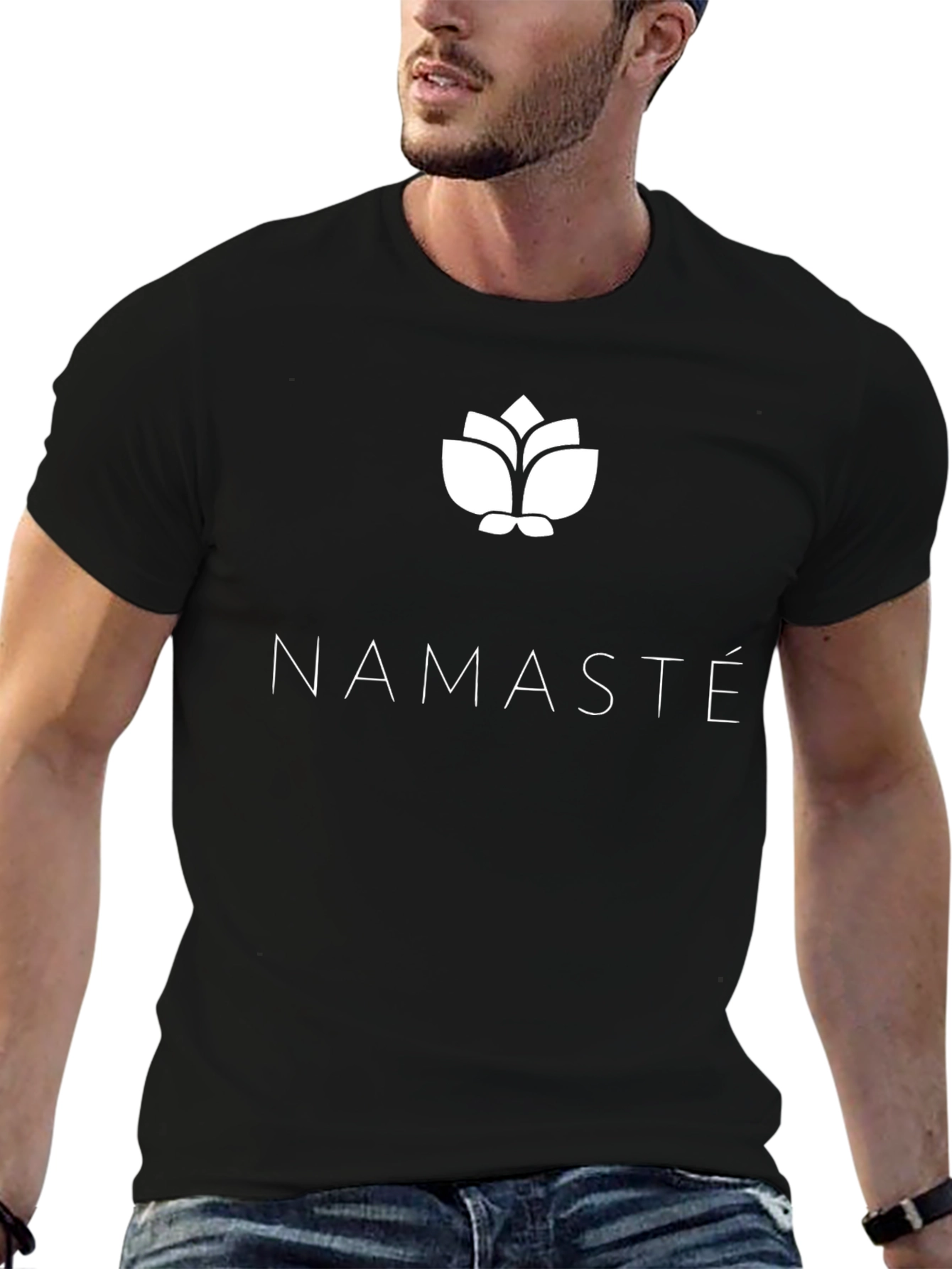 Namaste Graphic T-Shirt - Black
