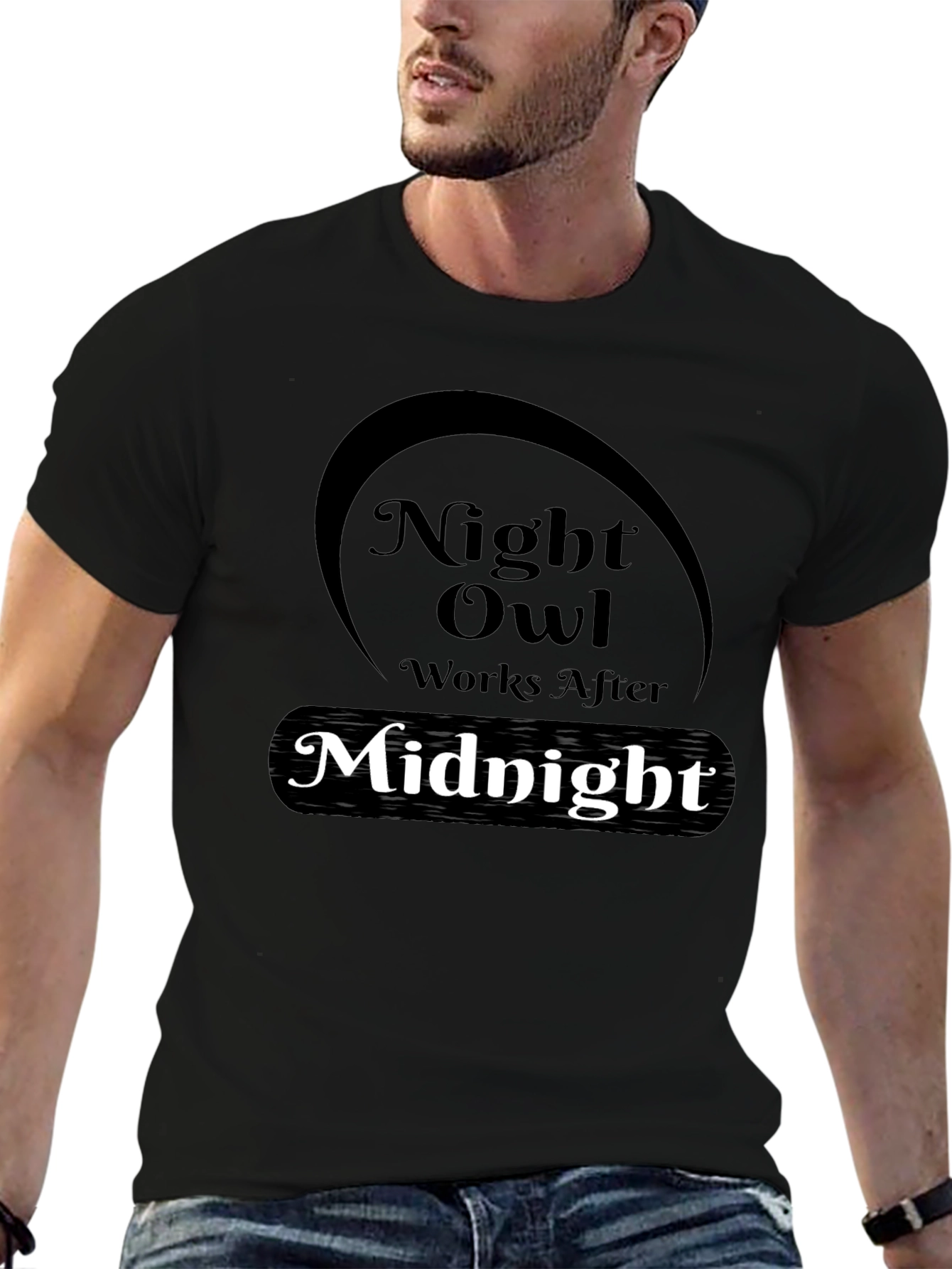 Night Owl Works After Midnight Graphic T-Shirt