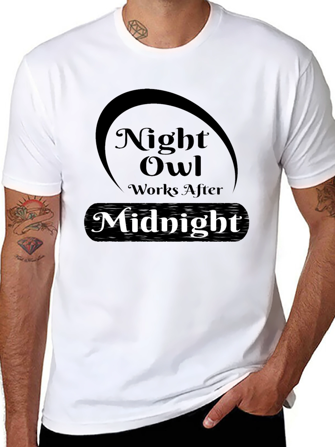 Night Owl Works After Midnight Graphic T-Shirt
