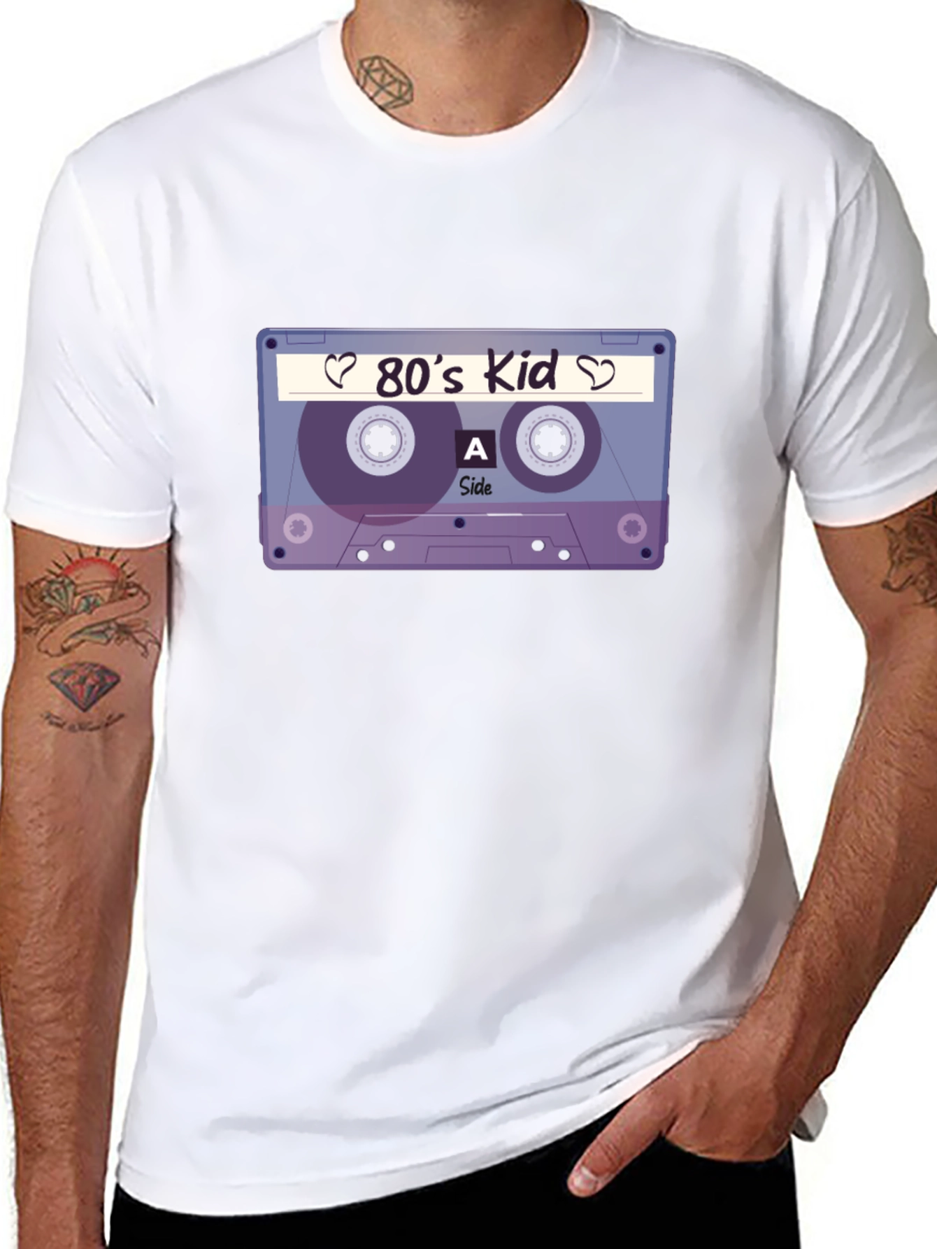 80s Kid Cassette Tape Graphic T-Shirt