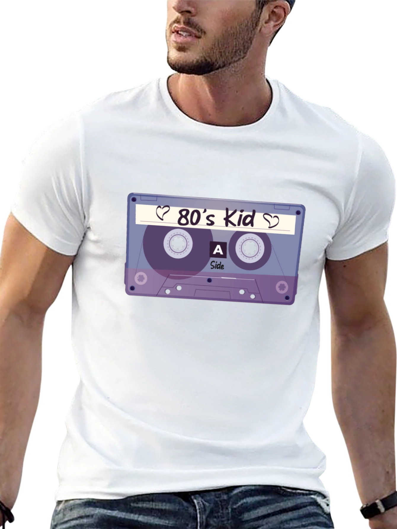 80s Kid Cassette Tape Graphic T-Shirt