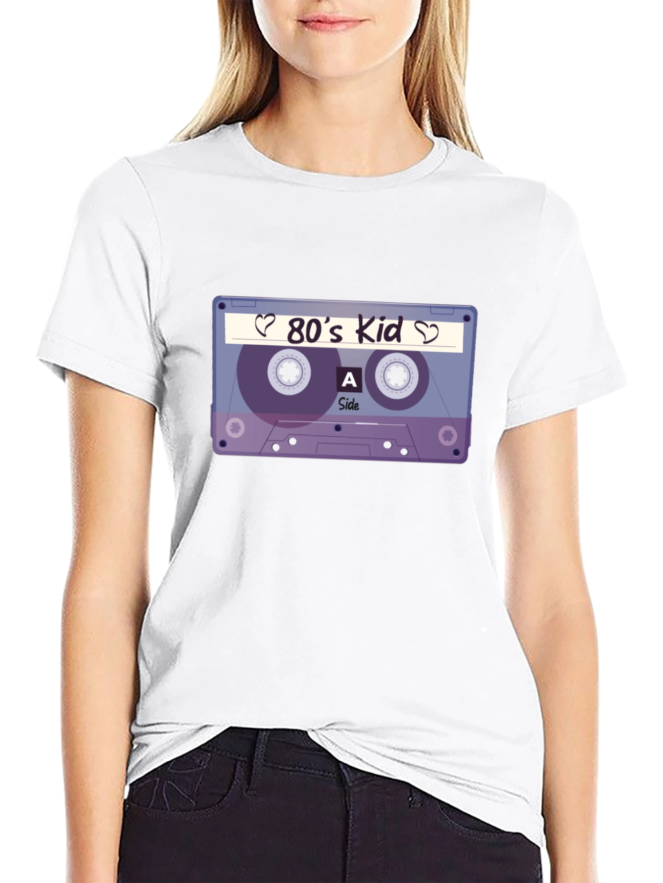 80s Kid Cassette Tape Graphic T-Shirt