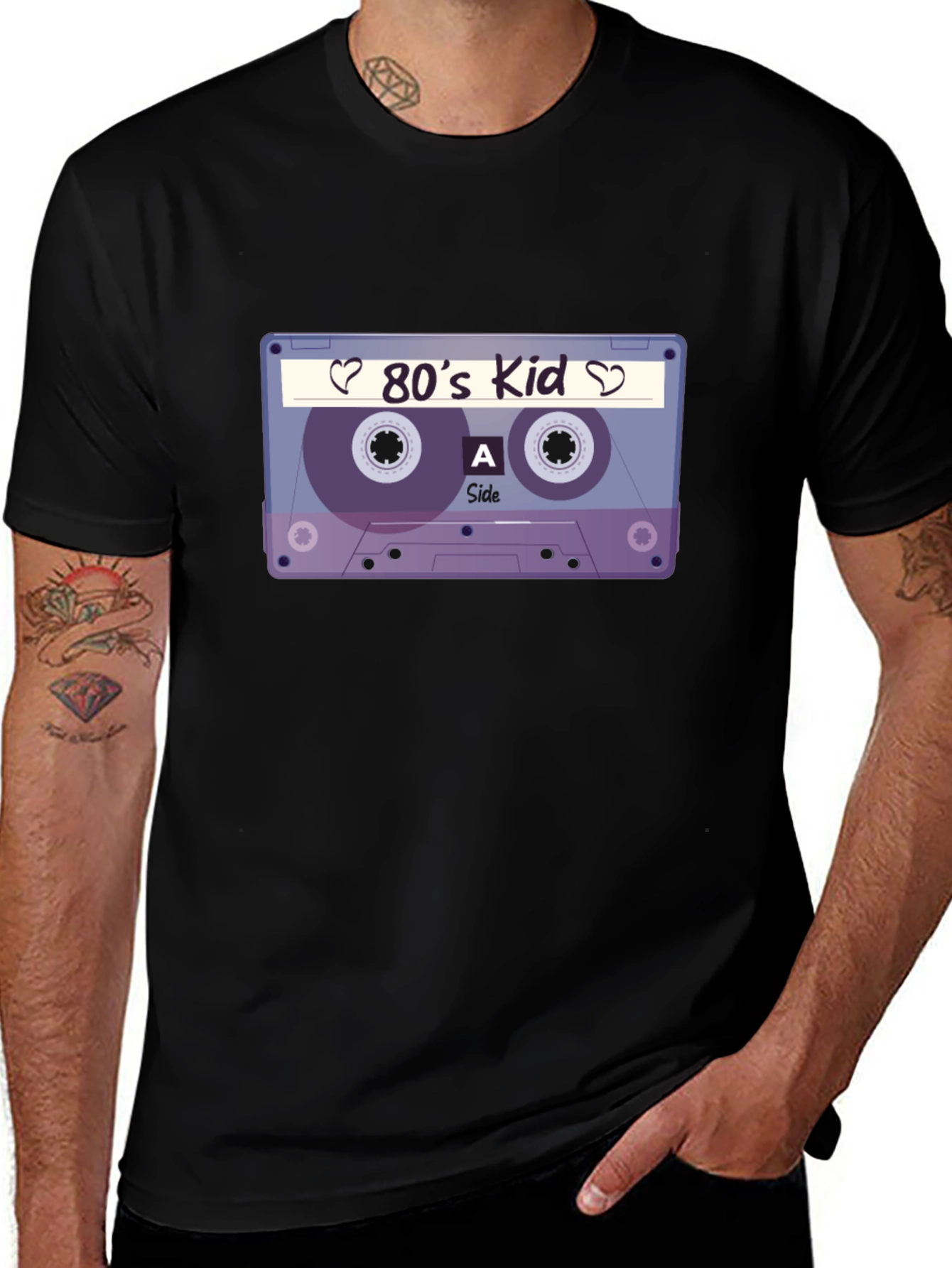 80s Kid Cassette Tape Graphic T-Shirt