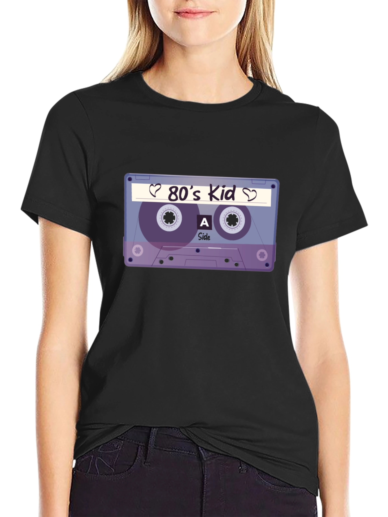80s Kid Cassette Tape Graphic T-Shirt