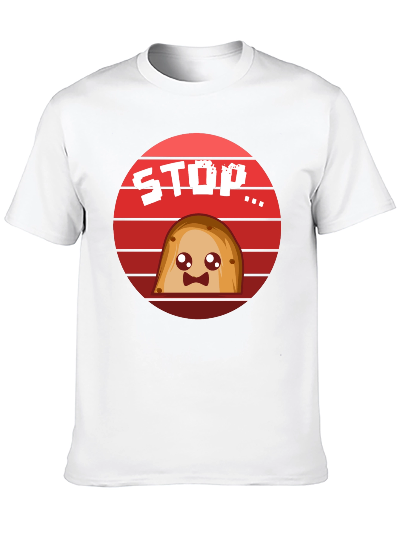 Cute Potato Stop Sign T-Shirt