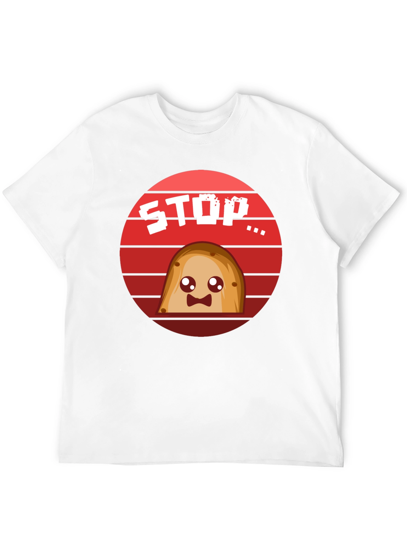 Cute Potato Stop Sign T-Shirt